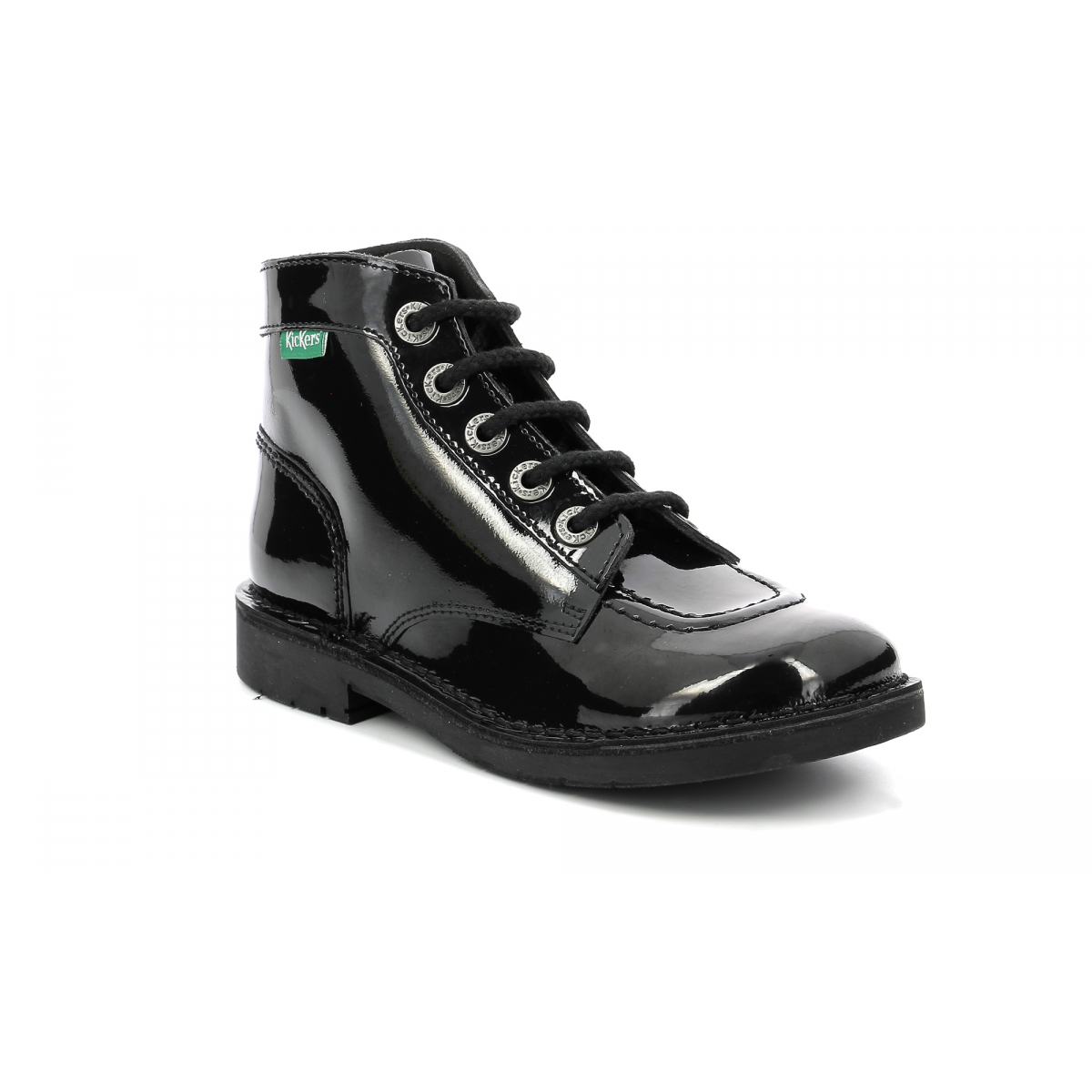 kickers noir vernis bebe