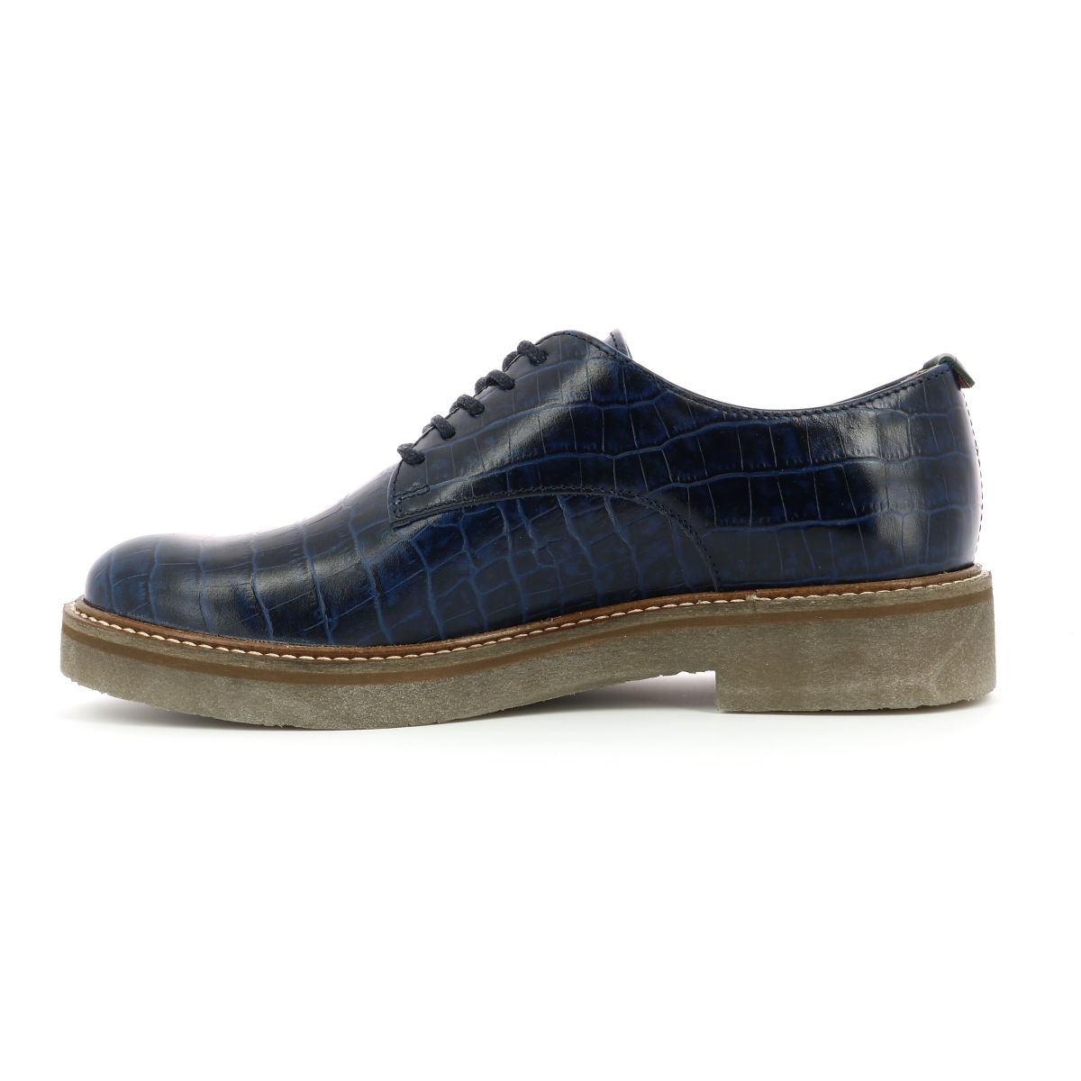 kickers oxfork bleu