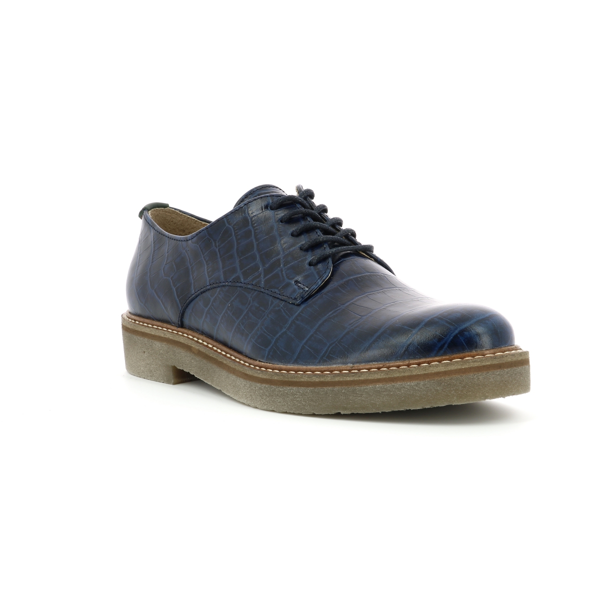 kickers oxfork bleu