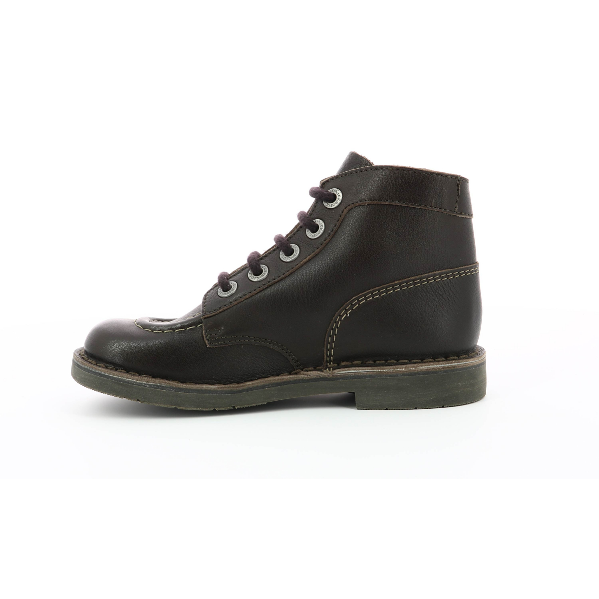 Kick Col dark brown - girls and boys boots - Kickers