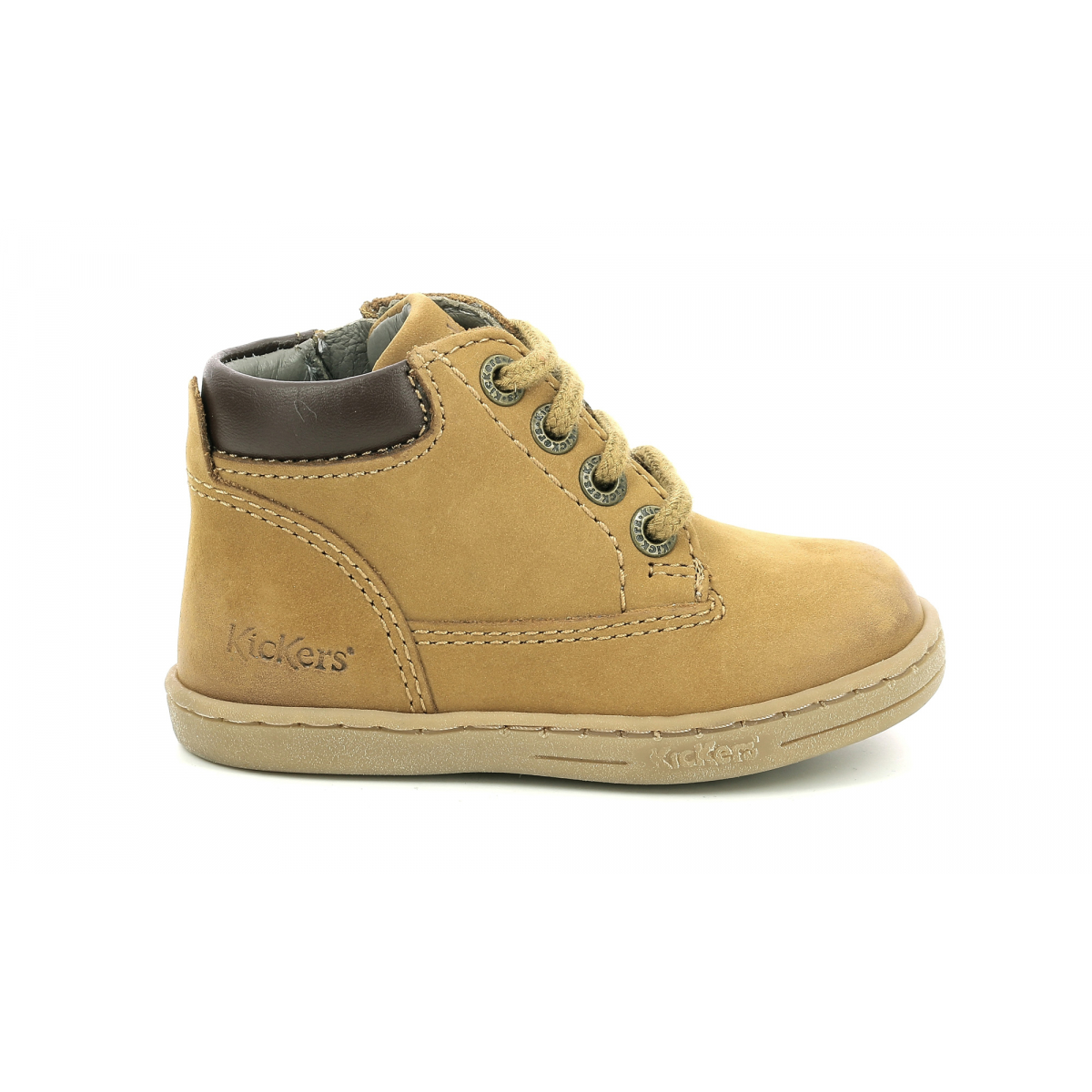 Kickers Kickers Tackland Ankle Boots Kids Lace-up Unisex Camel Marron 537938-10 