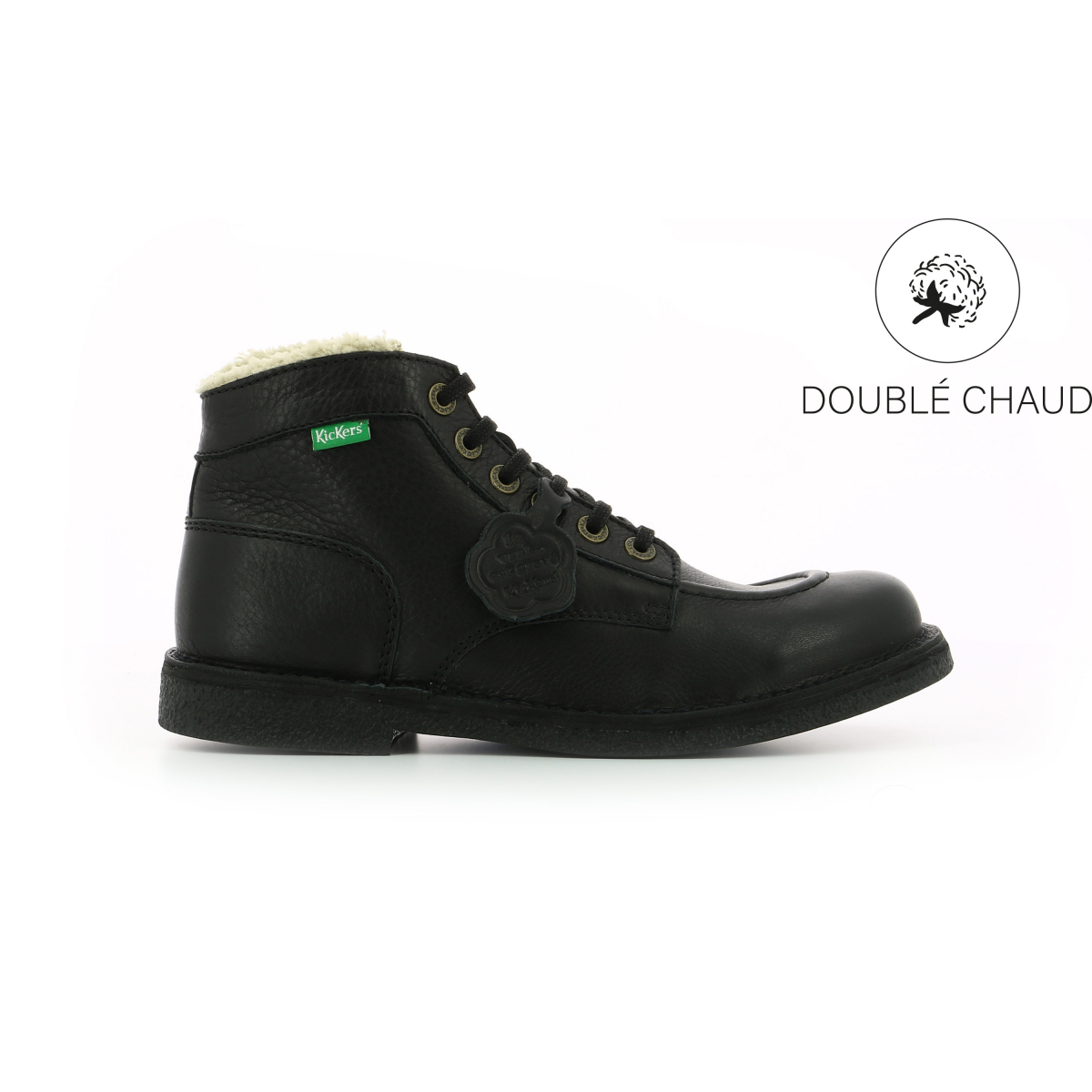 boots fourrées noires homme