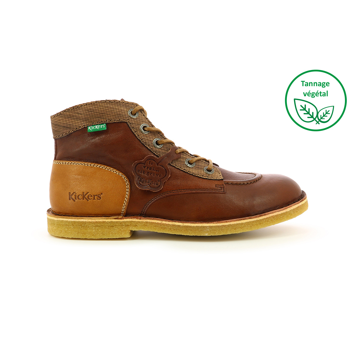 kickers marron homme