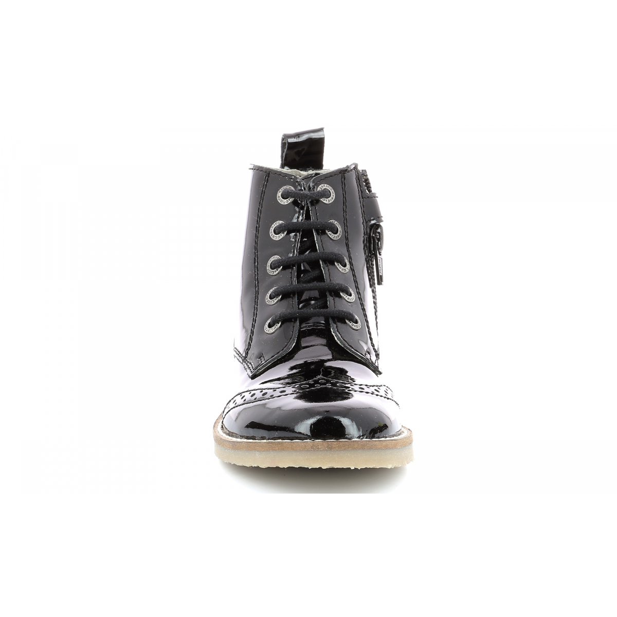 kickers noir vernis bebe