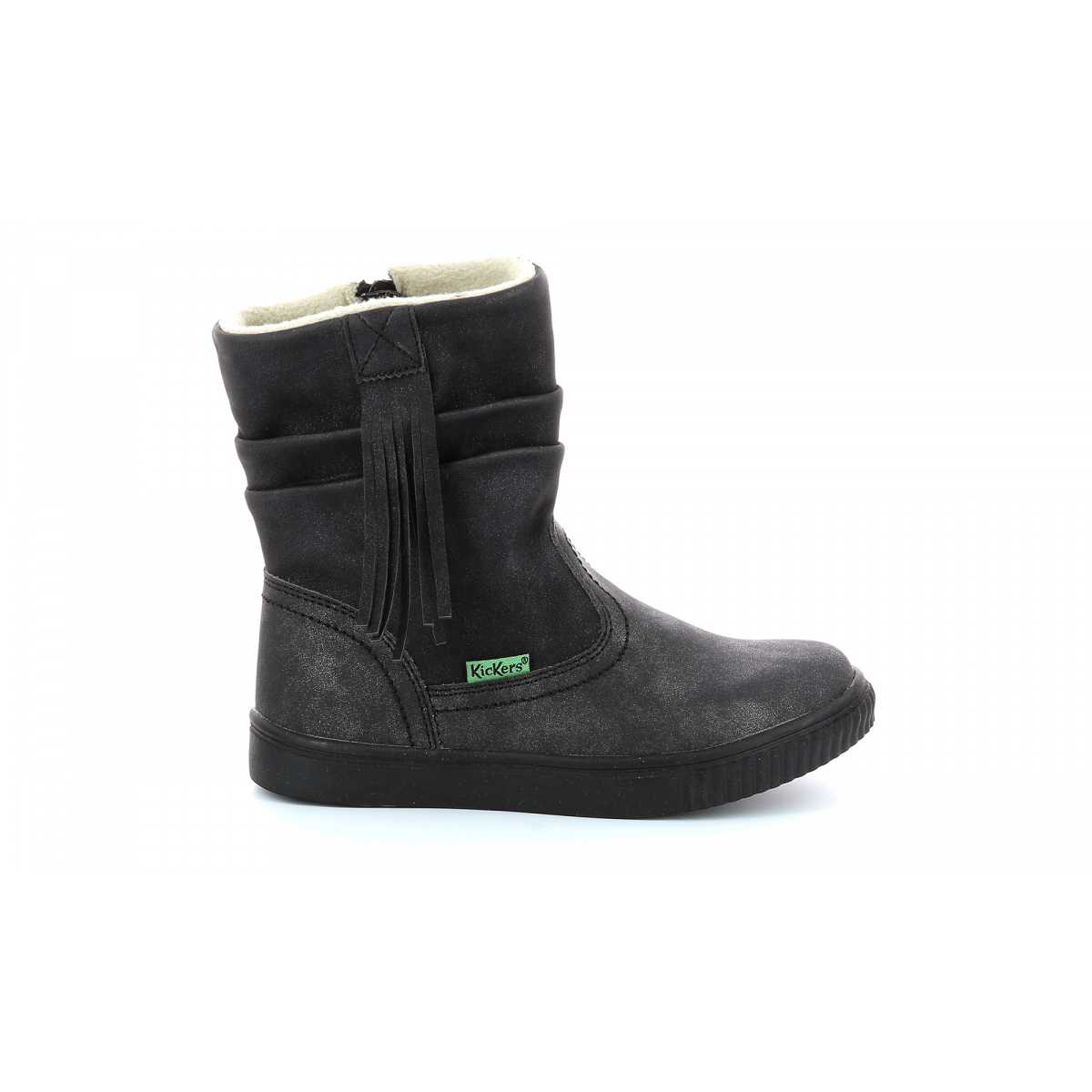 moon boots noir brillant