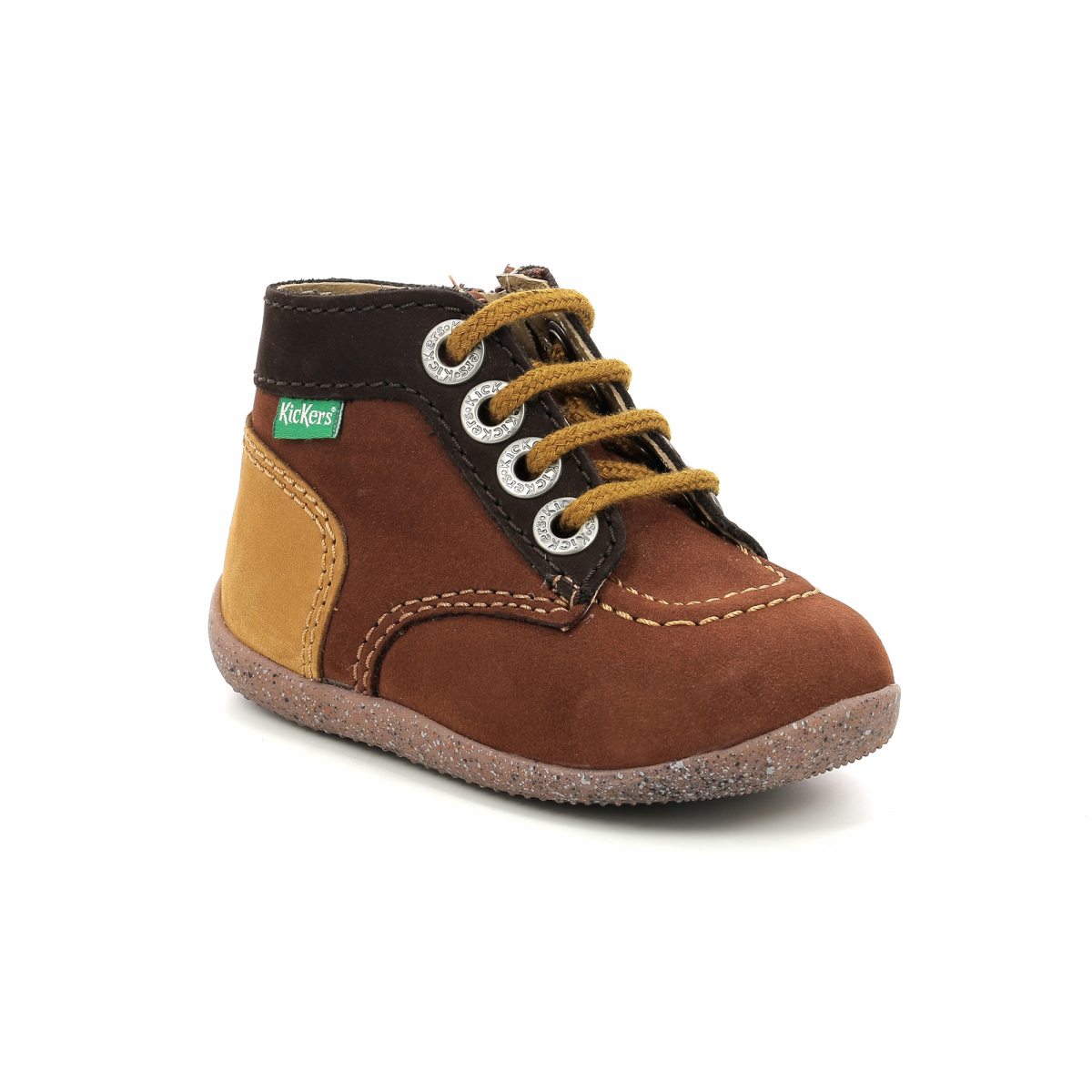Bonzip Brown And Camel Girls Boots Kickers C