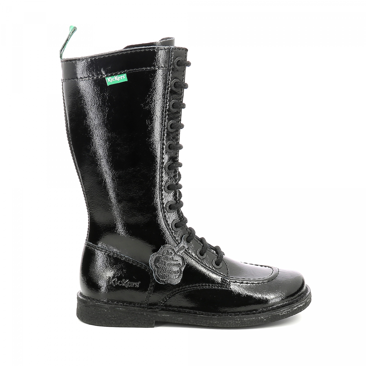 kickers patent boot