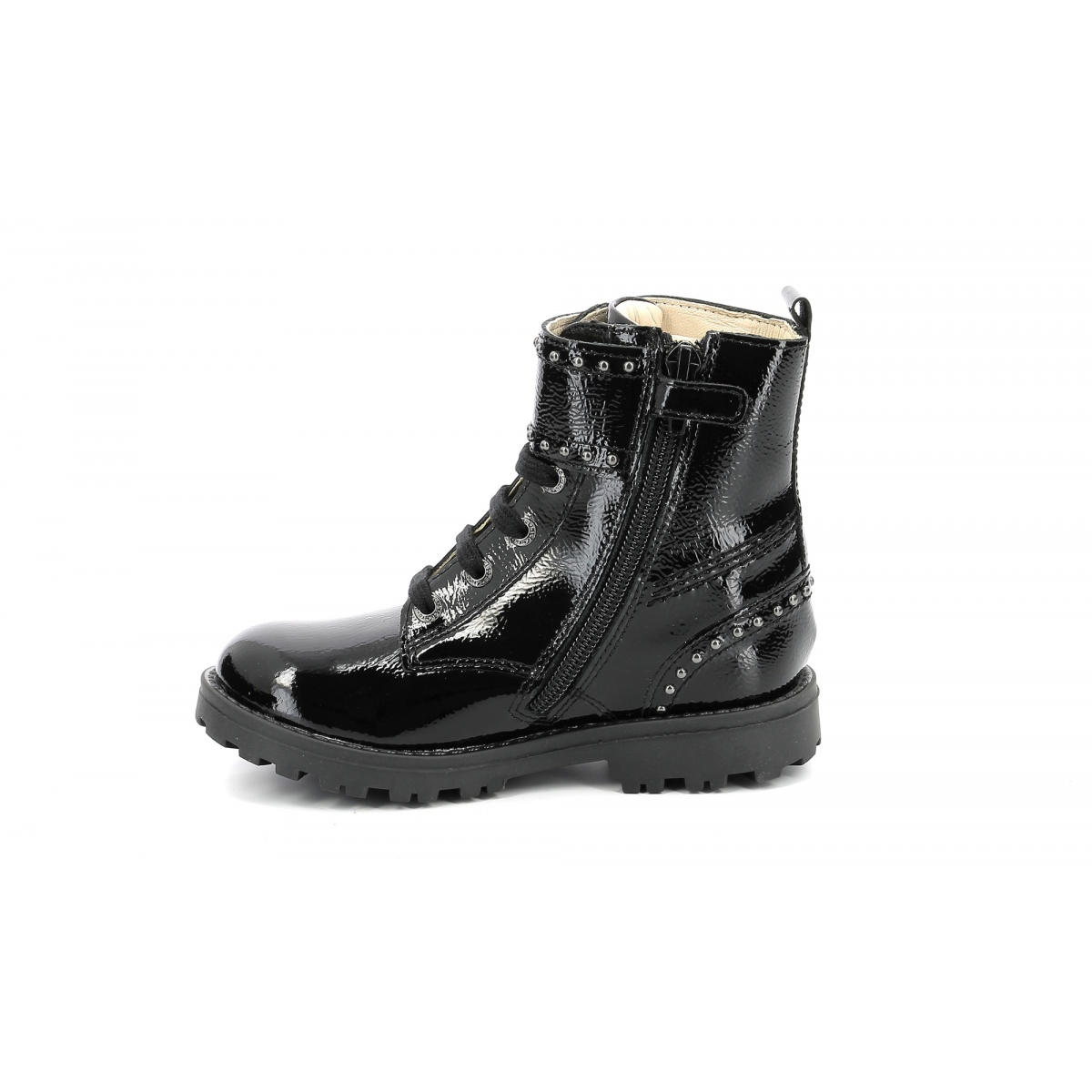 kickers noir vernis bebe