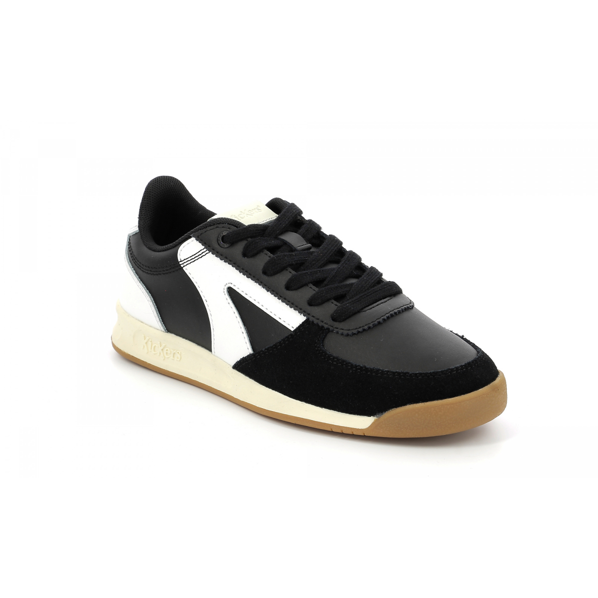 Kick Krack black and white sneakers for woman - Kickers © Official website