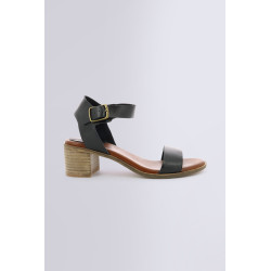 Volou black sandals for woman Kickers Official website