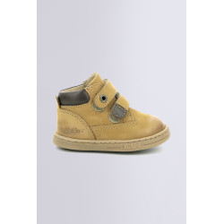 Tackeasy camel and brown ankle boots for girl and boy Kickers