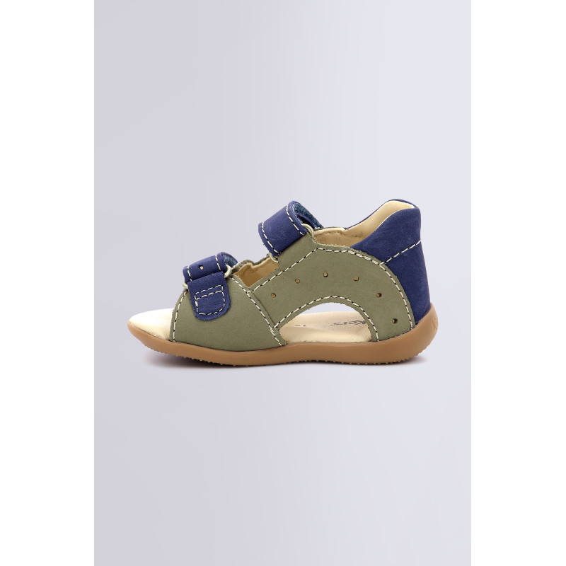 Sandale Bebe Garcon BOPING blanc en cuir