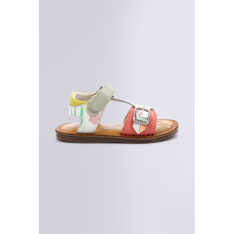 Sandale Fille DIAZZ blanc en cuir