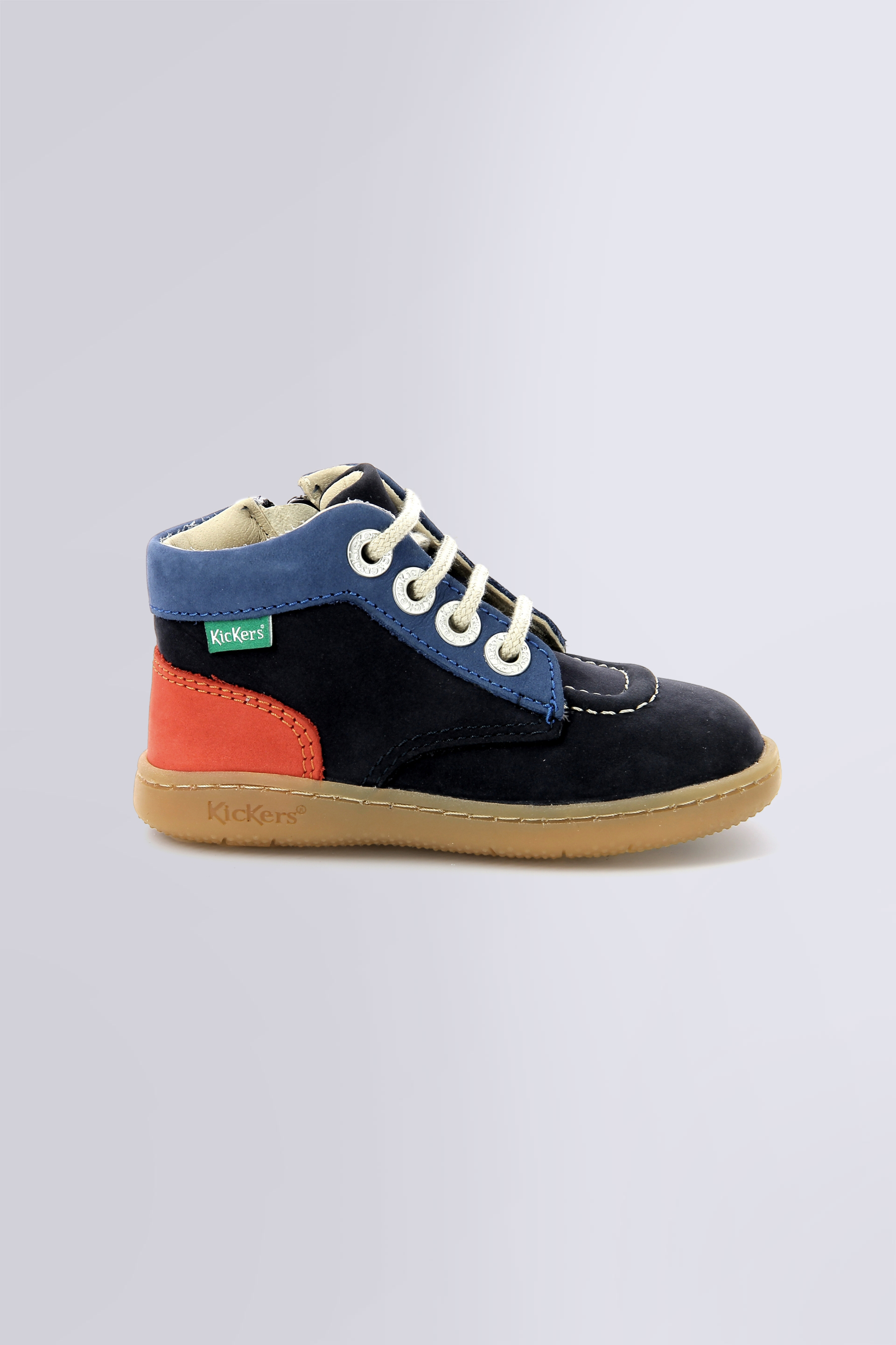 Kickiconic - Stiefeletten in marineblau, orange und blau für Jungen - Kickers © Offizielle Website