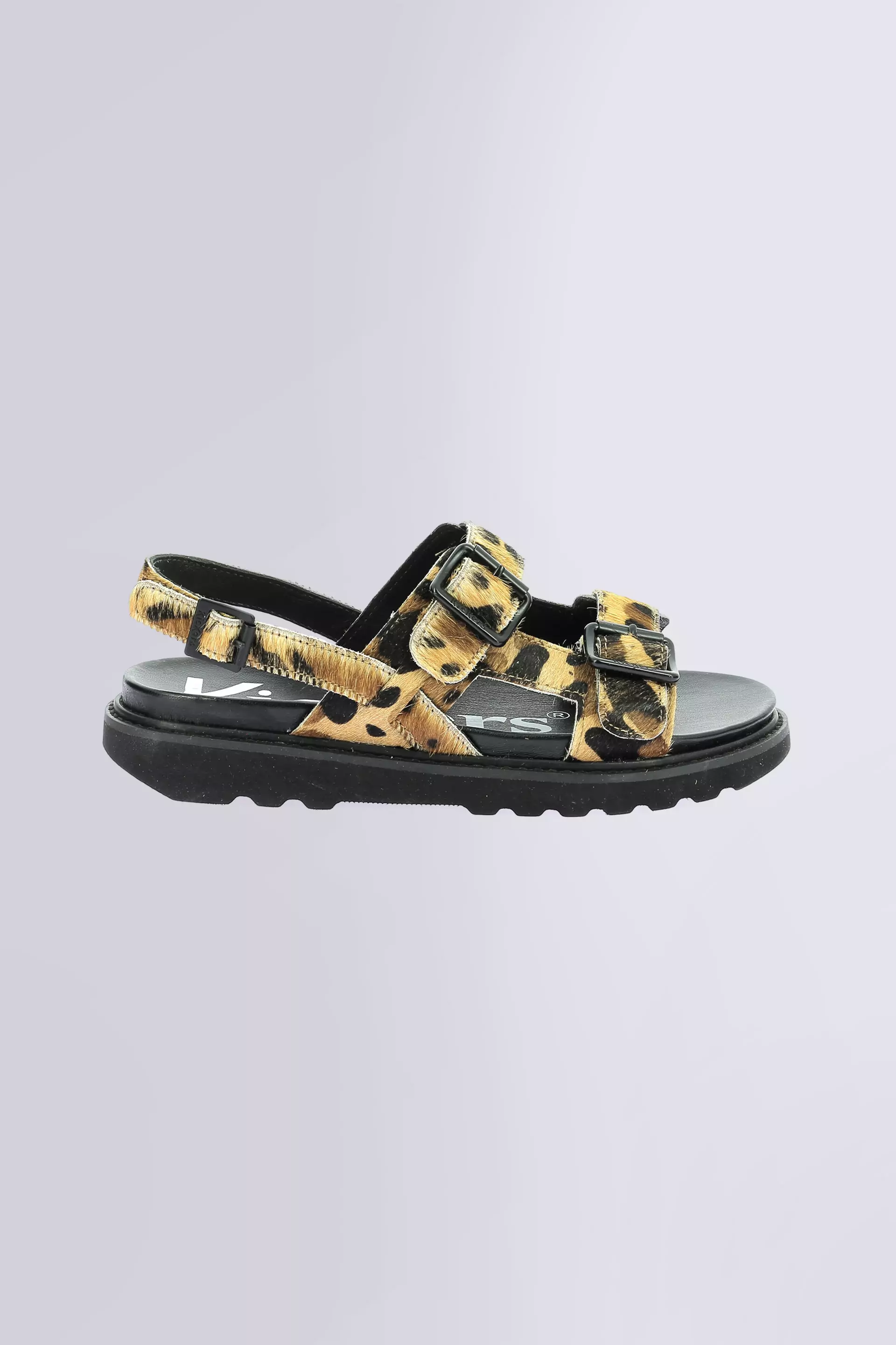 Neosummer - Sandalias camello con estampado de leopardo para mujer - Kickers © Página oficial