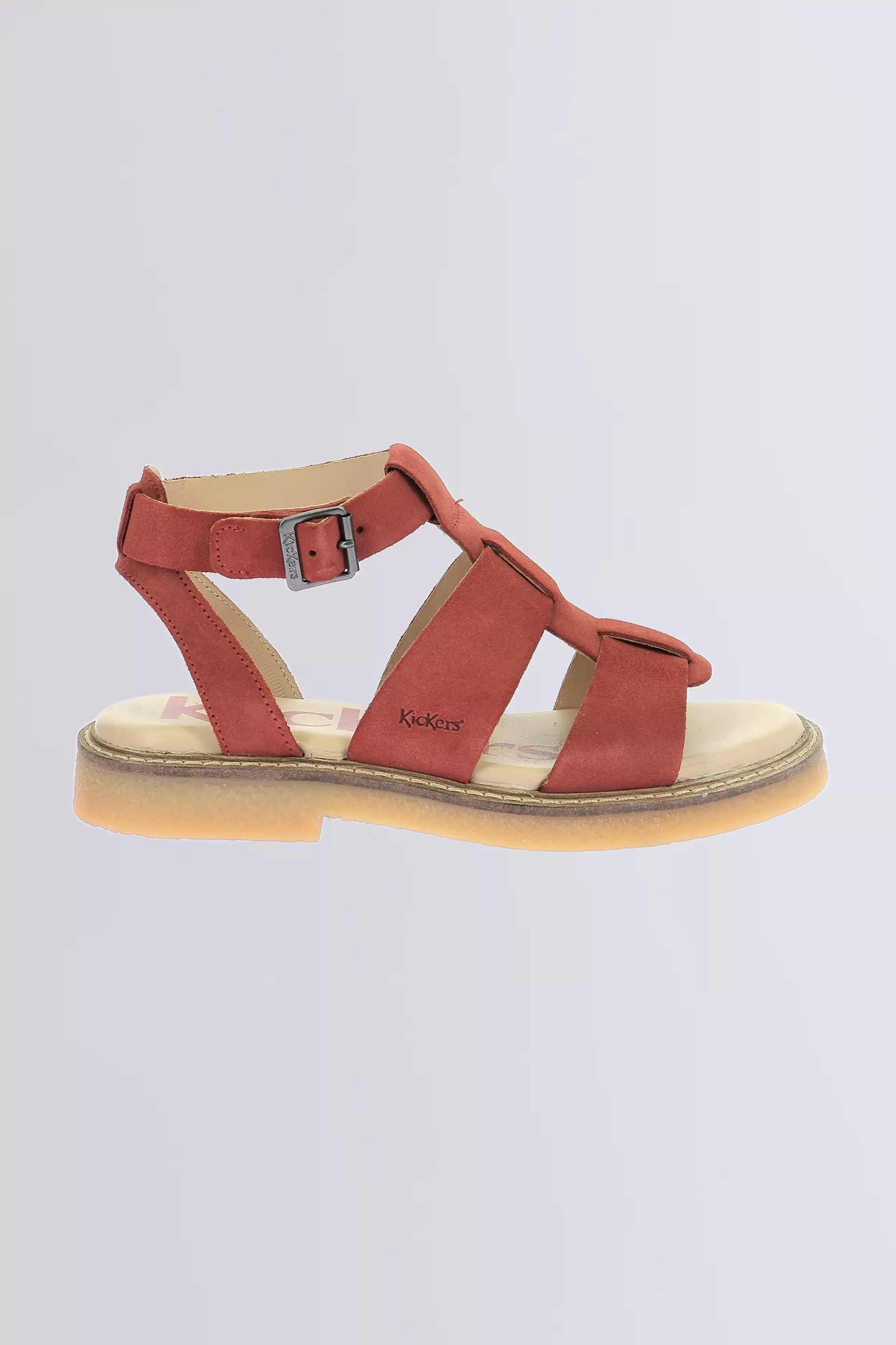 Kick Lila - Sandales rouges pour femme - Kickers © Site Officiel