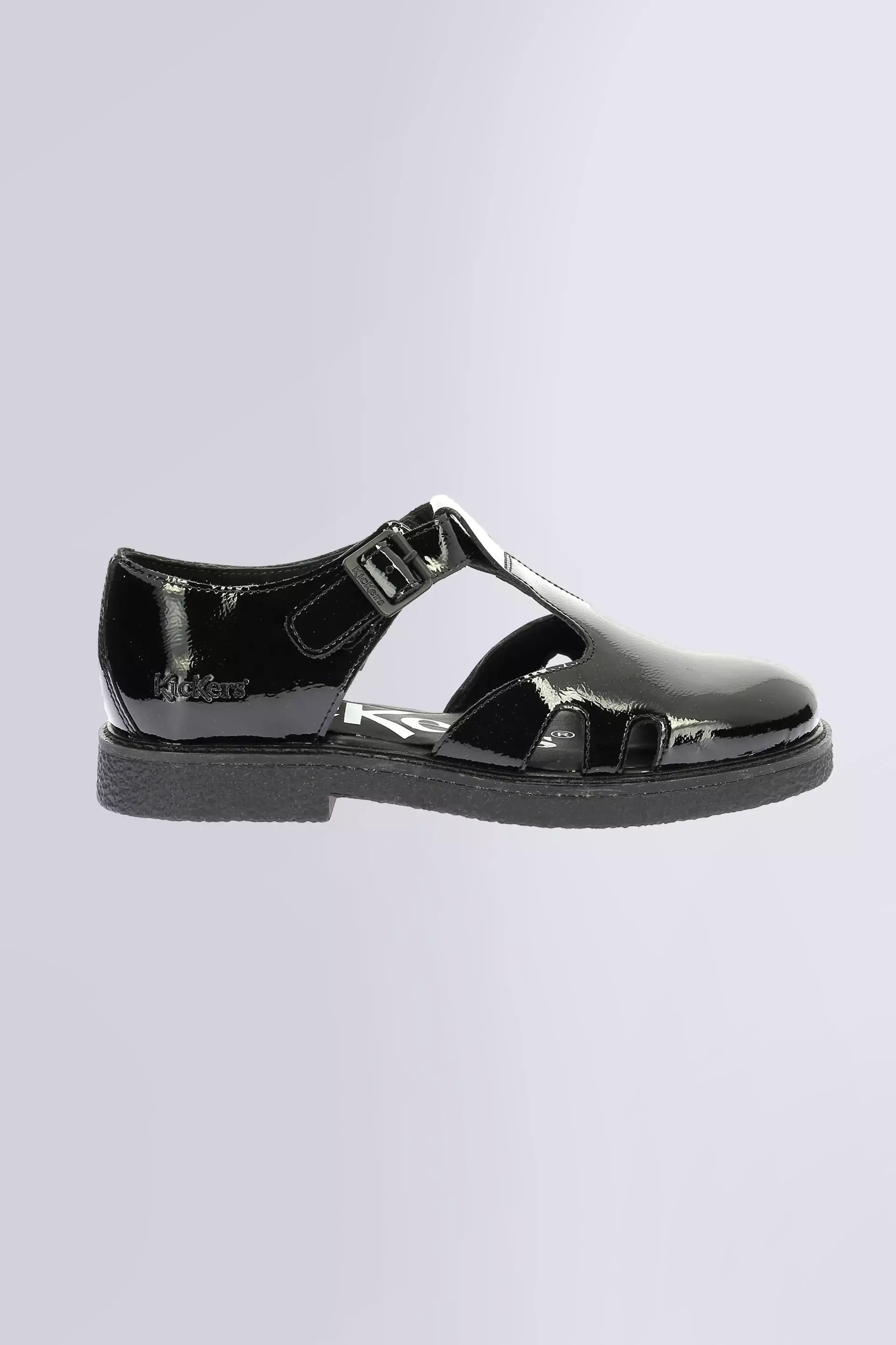 Kick Leryne - Sandalias negro de charol para mujer - Kickers © Página oficial