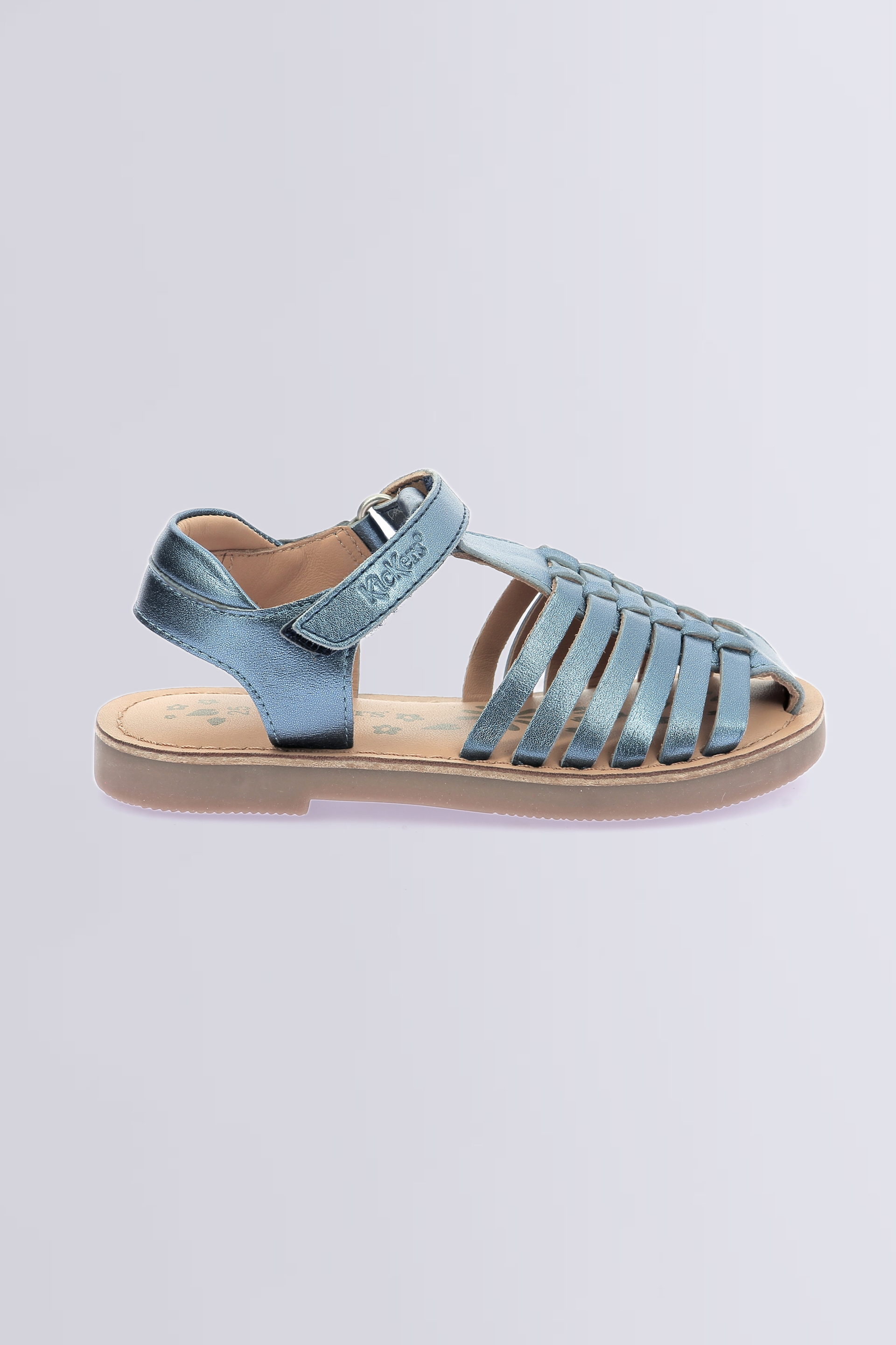 Kick Preklo - Sandales marine irisé pour fille - Kickers © Site Officiel