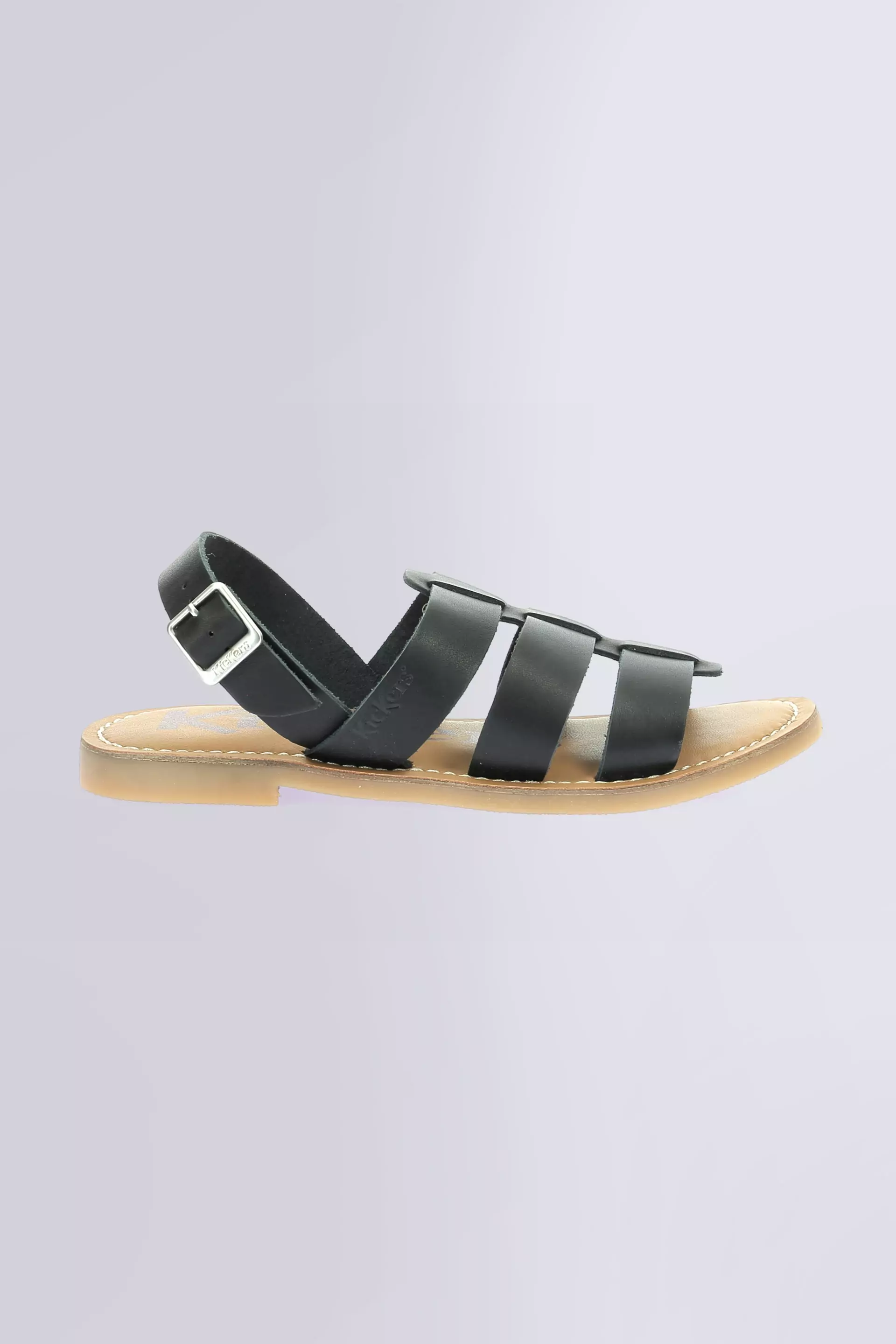 Kick Landor - Sandales noires pour femme - Kickers © Site Officiel