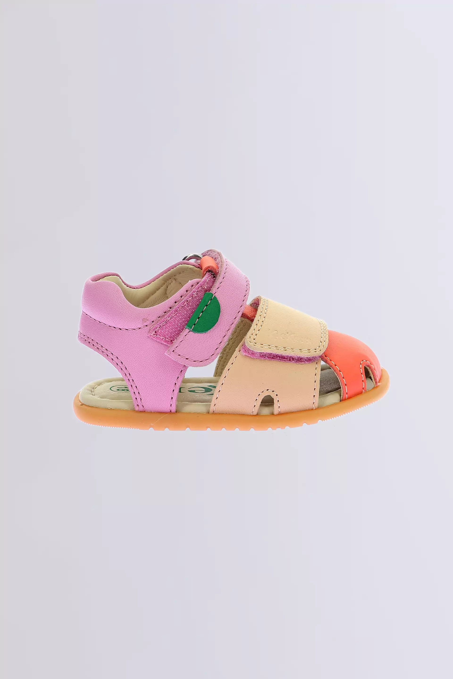 Kick Sumkratch | Sandales rose et orange pour bébé | Kickers © Site Officiel