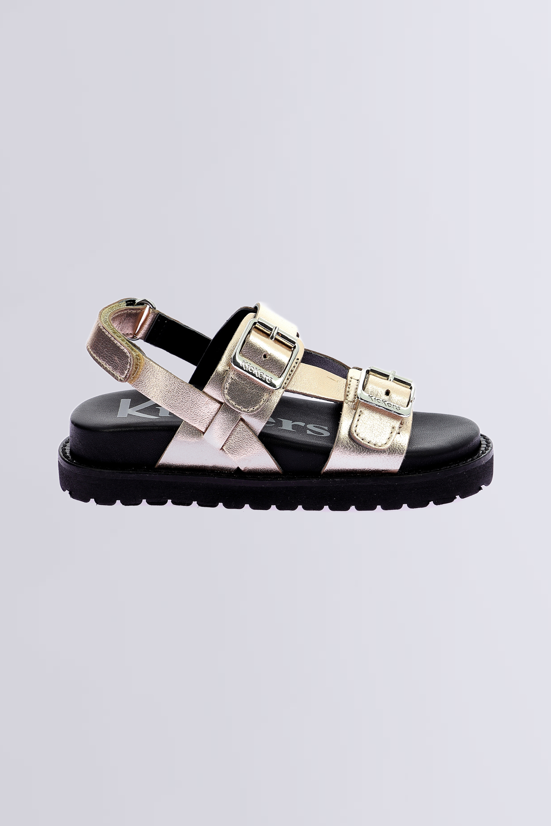 Neosummer - Sandales or et rose pour fille - Kickers © Site Officiel