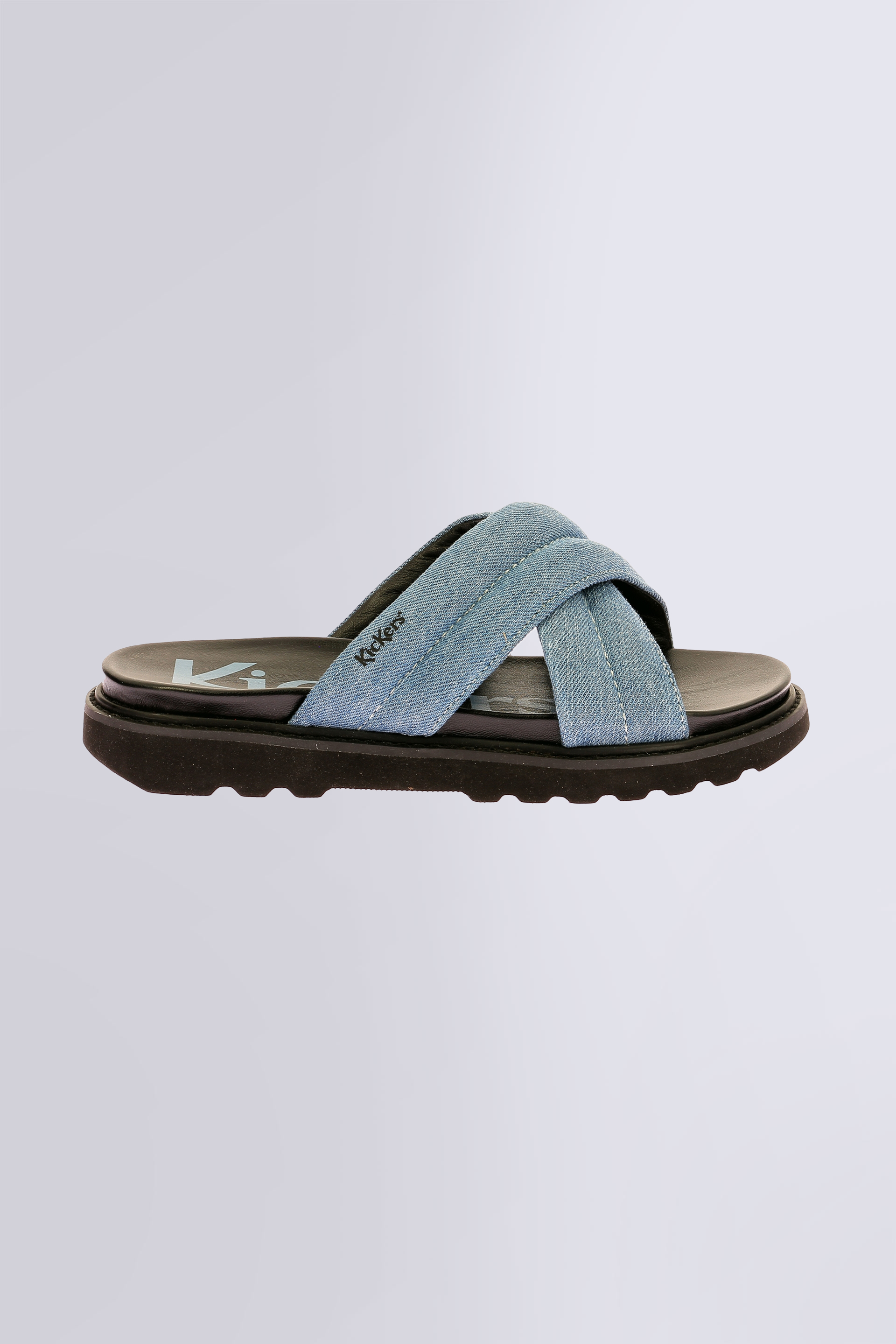 Kick Nealine blue mules for woman - Kickers © Official website