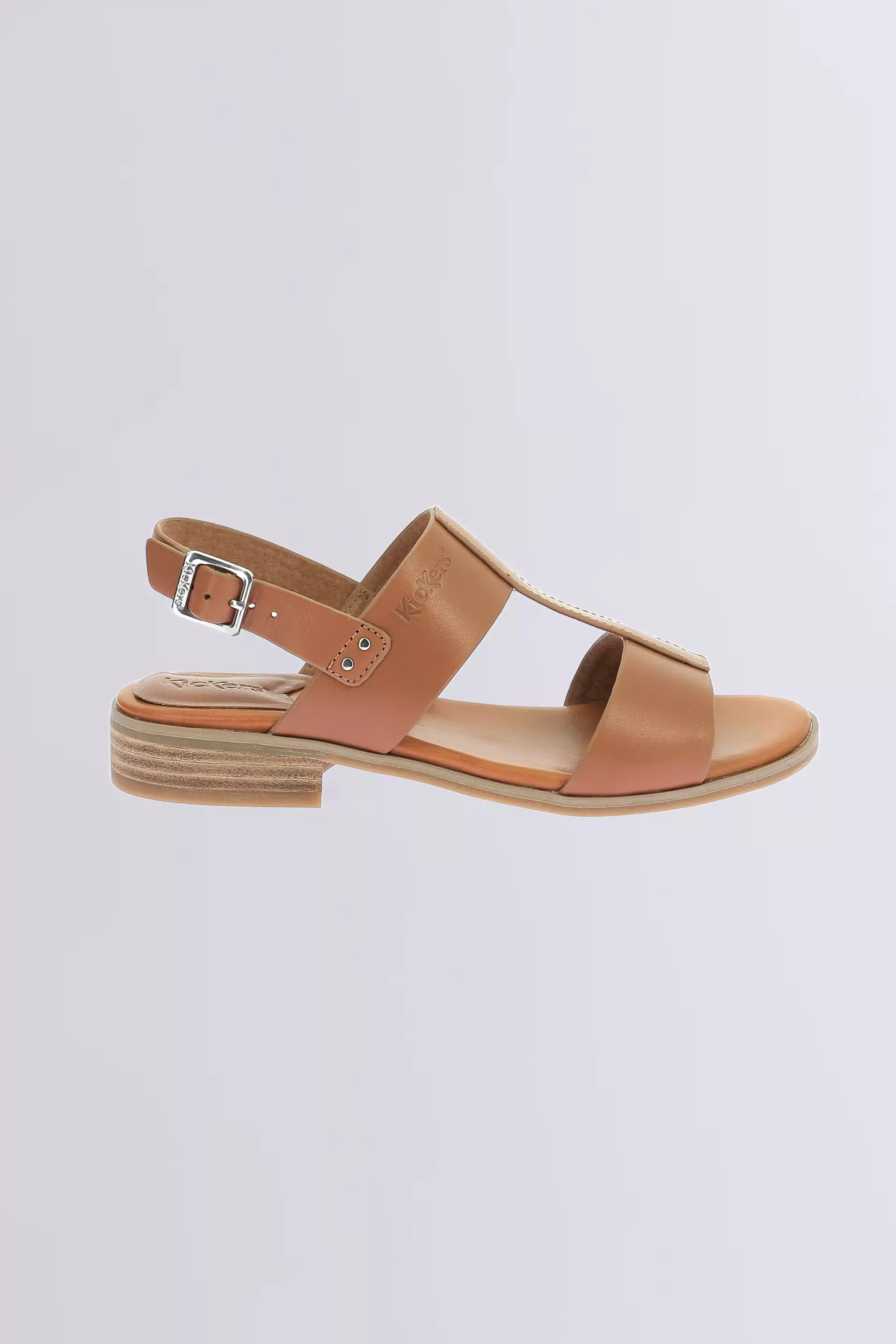 Kick Bucly camel sandals for woman - Kickers © Official website