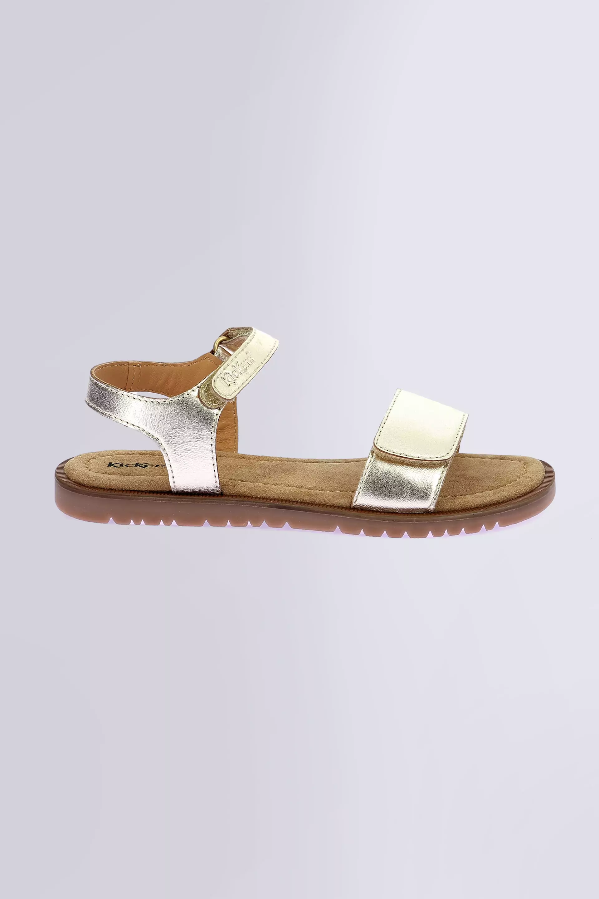 Kick Braida light gold sandals for girl - Kickers © Official website