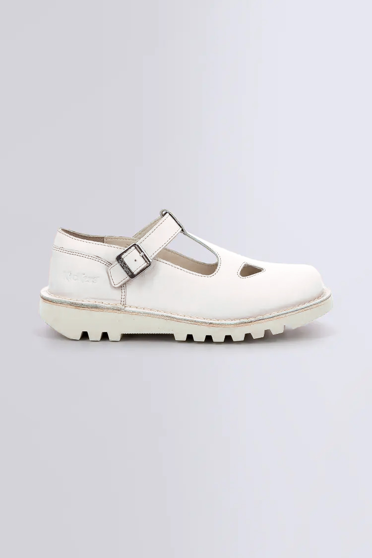 Kick Mary Jane - Salomés blanches pour femme - Kickers © Site Officiel