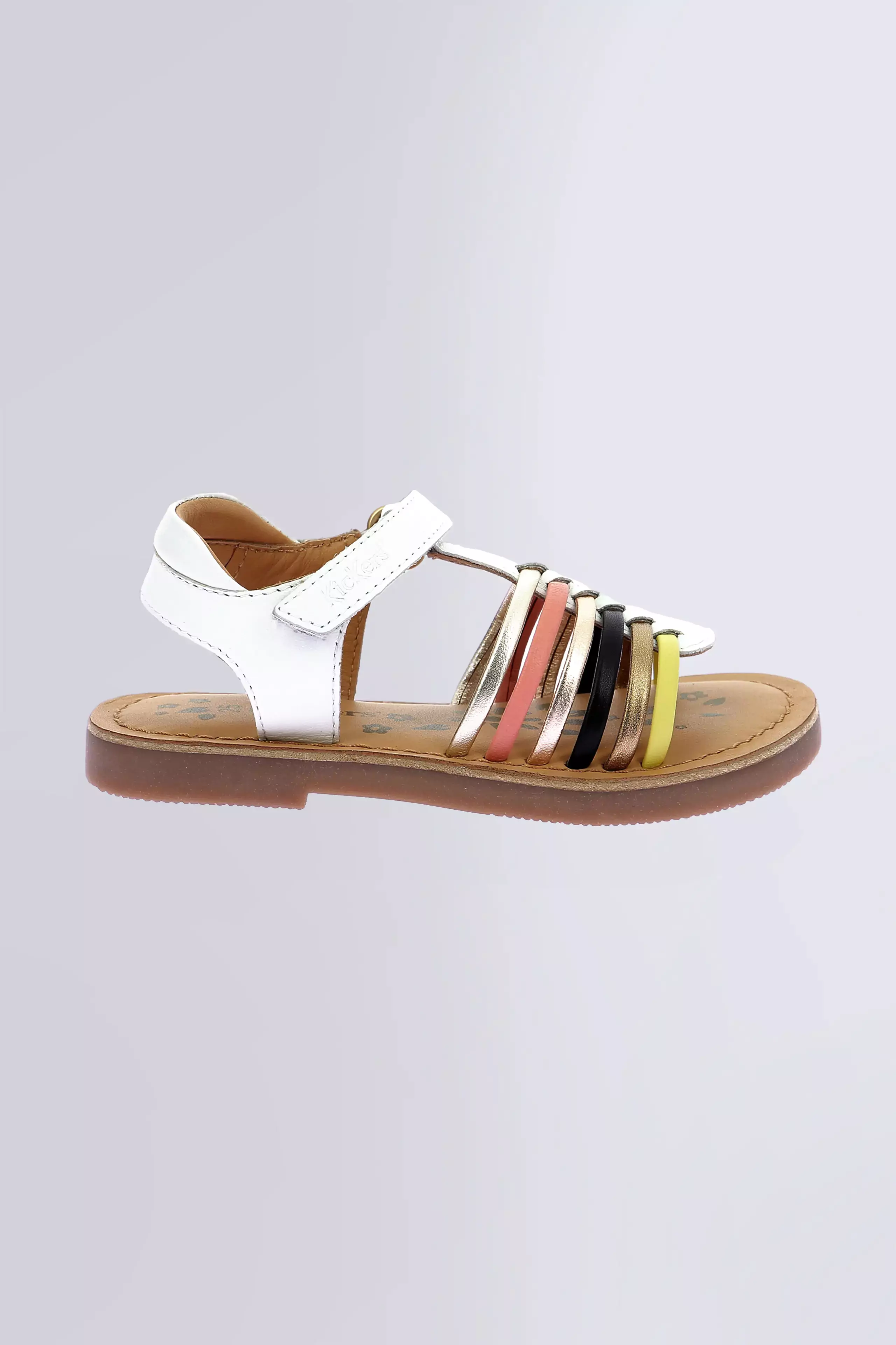 Kick Prella - Sandalen in weiß und bunt für Mädchen - Kickers © Offizielle Website