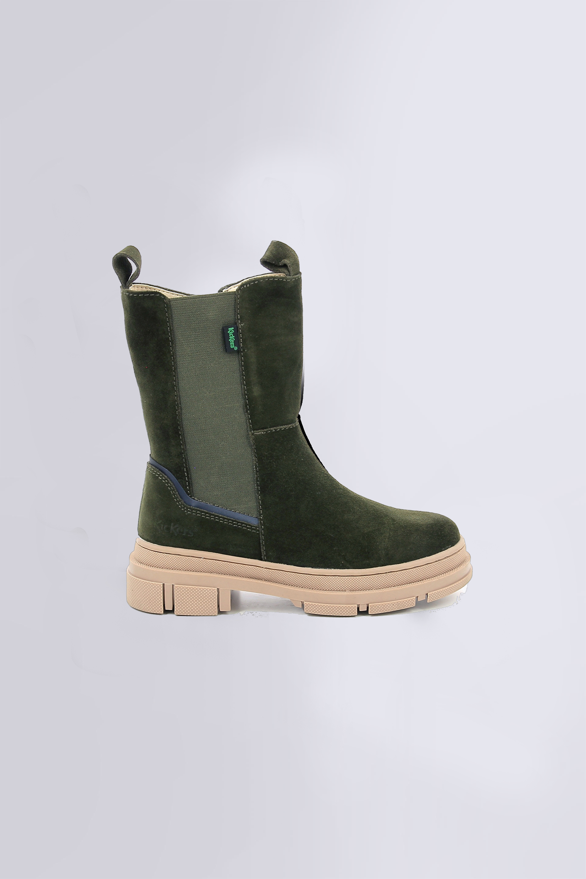 Kick Goz - Botines kaki y azul marino para niña - Kickers © Web oficial