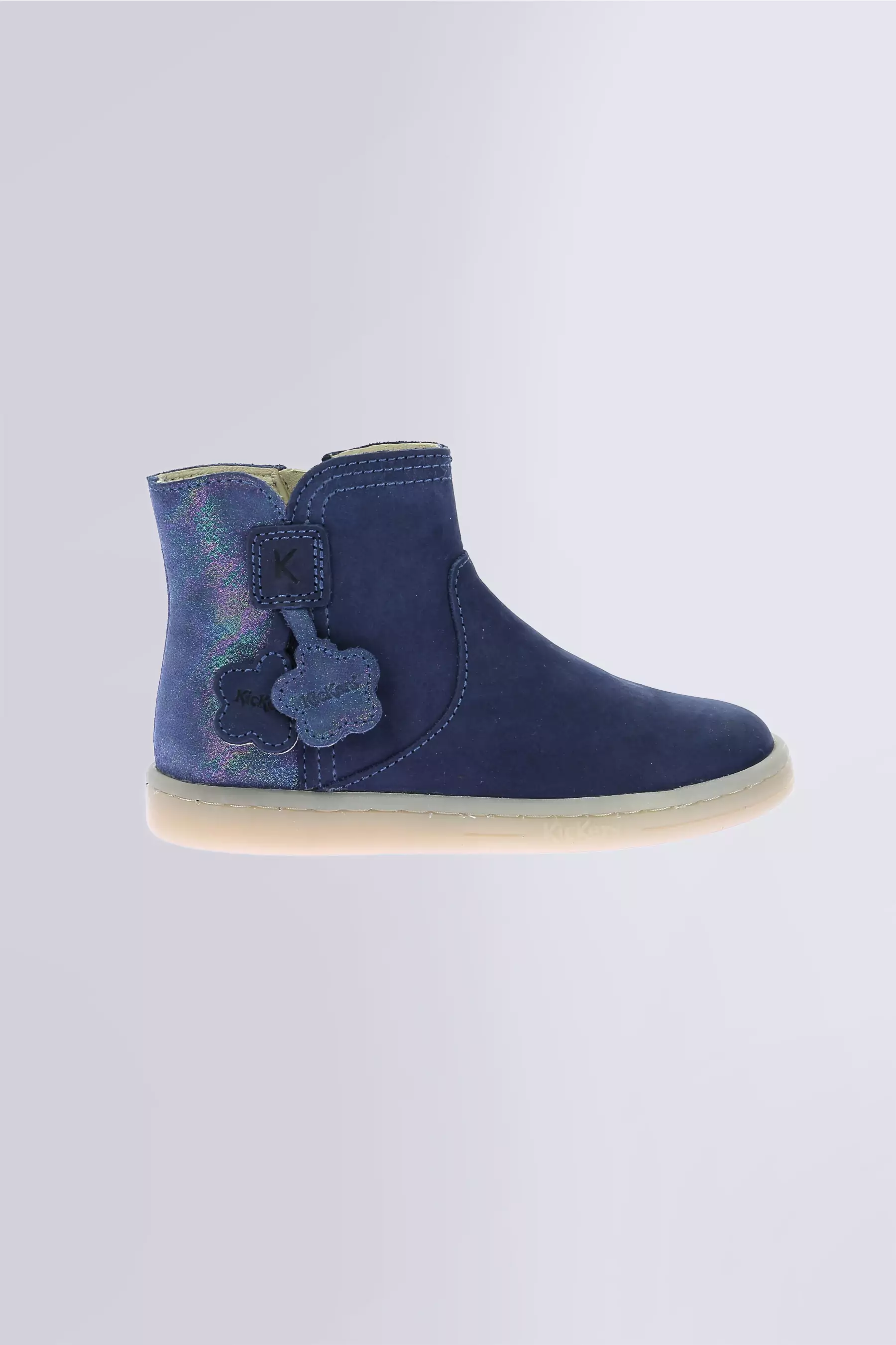Kick Tackeen : navy ankle boots for girl - Kickers © Official website