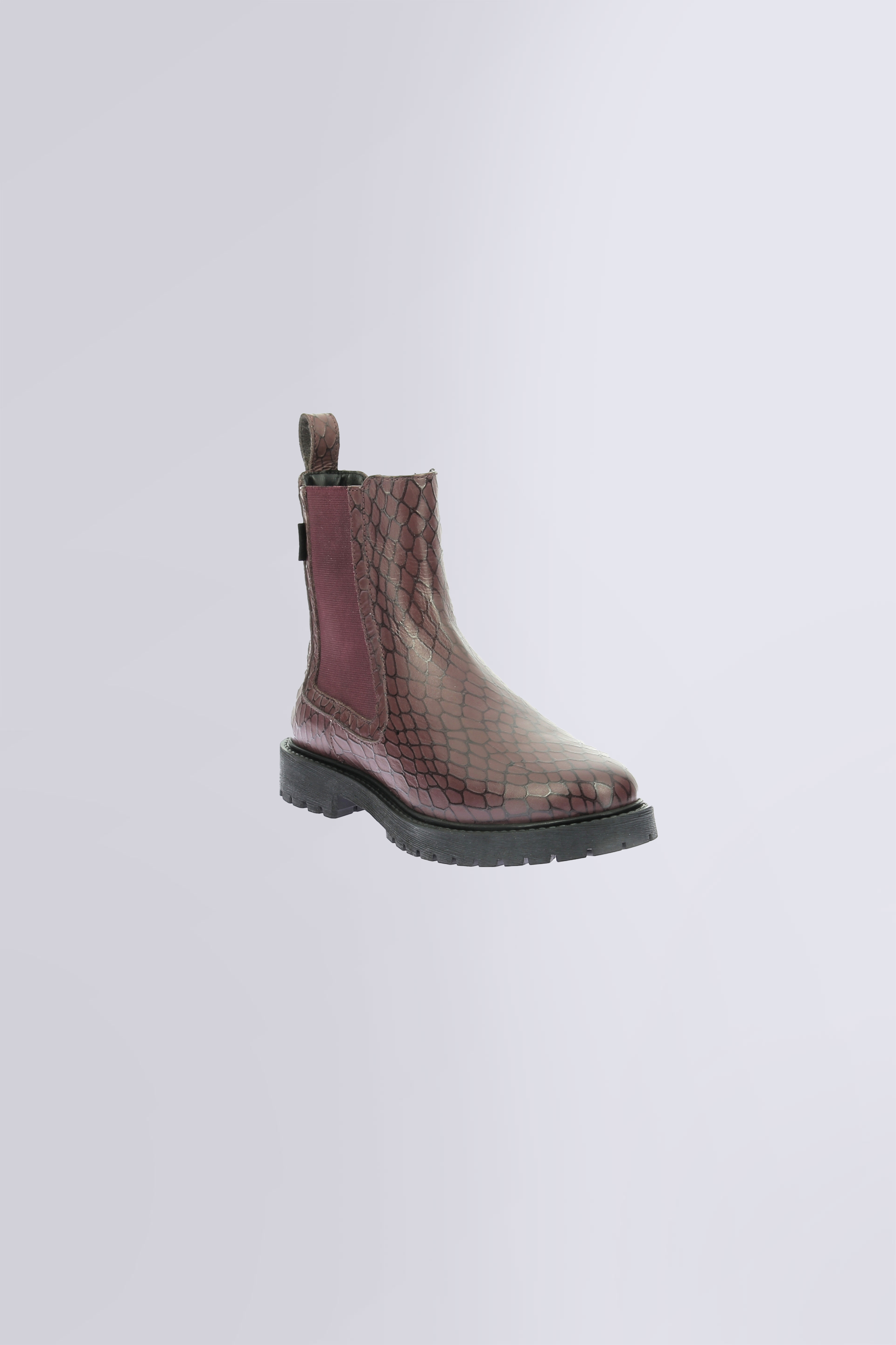 Kick deena Bordeaux croco