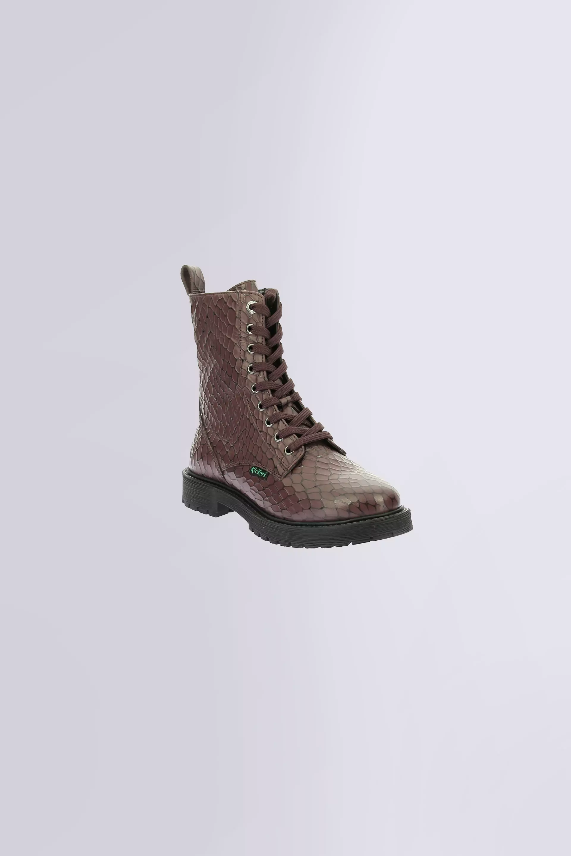 Kick debi Bordeaux croco