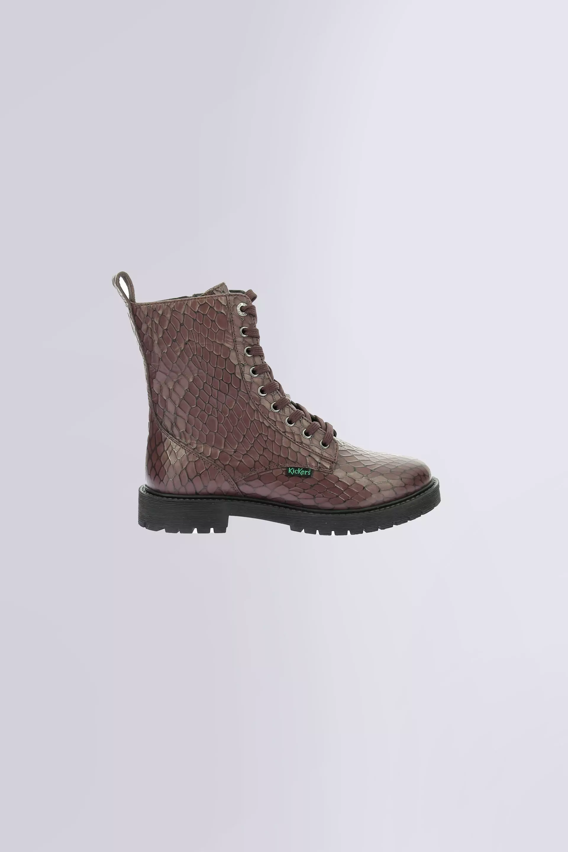 Kick debi Bordeaux croco Kick debi Bordeaux croco
