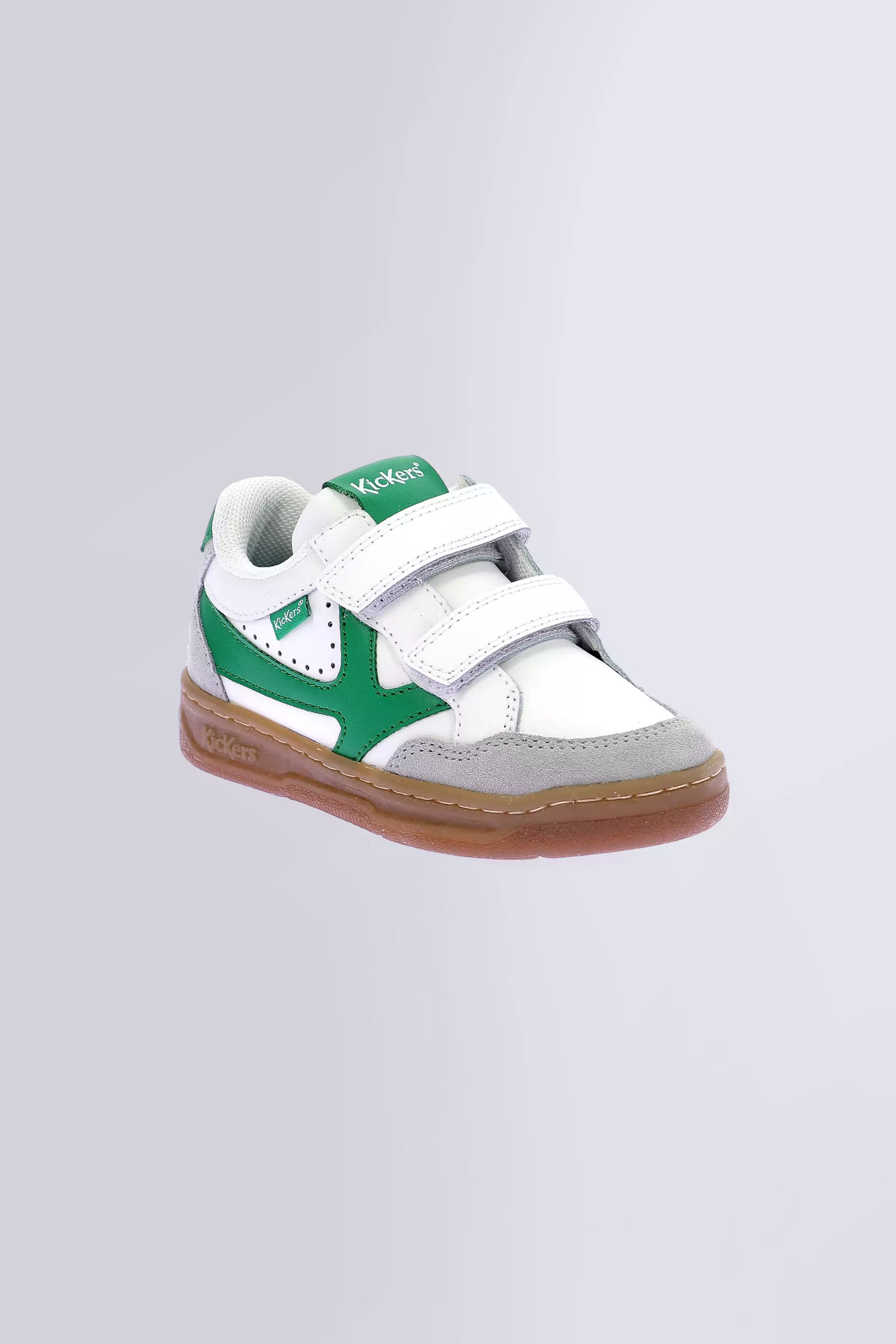 Kick Kagal - Sneakers bianco e verde da ragazza e ragazzo - Kickers © Sito ufficiale