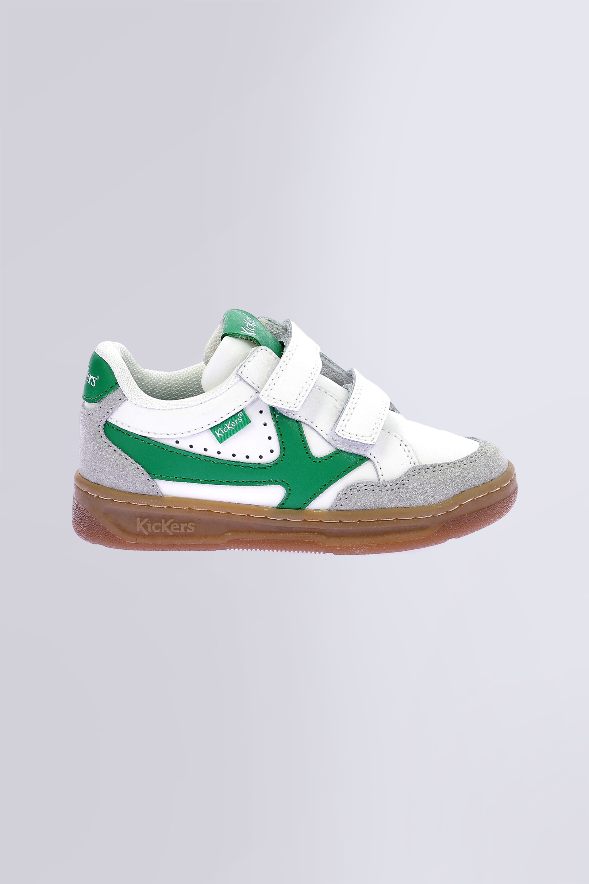 Kick Kagal - Sneakers bianco e verde da ragazza e ragazzo - Kickers © Sito ufficiale