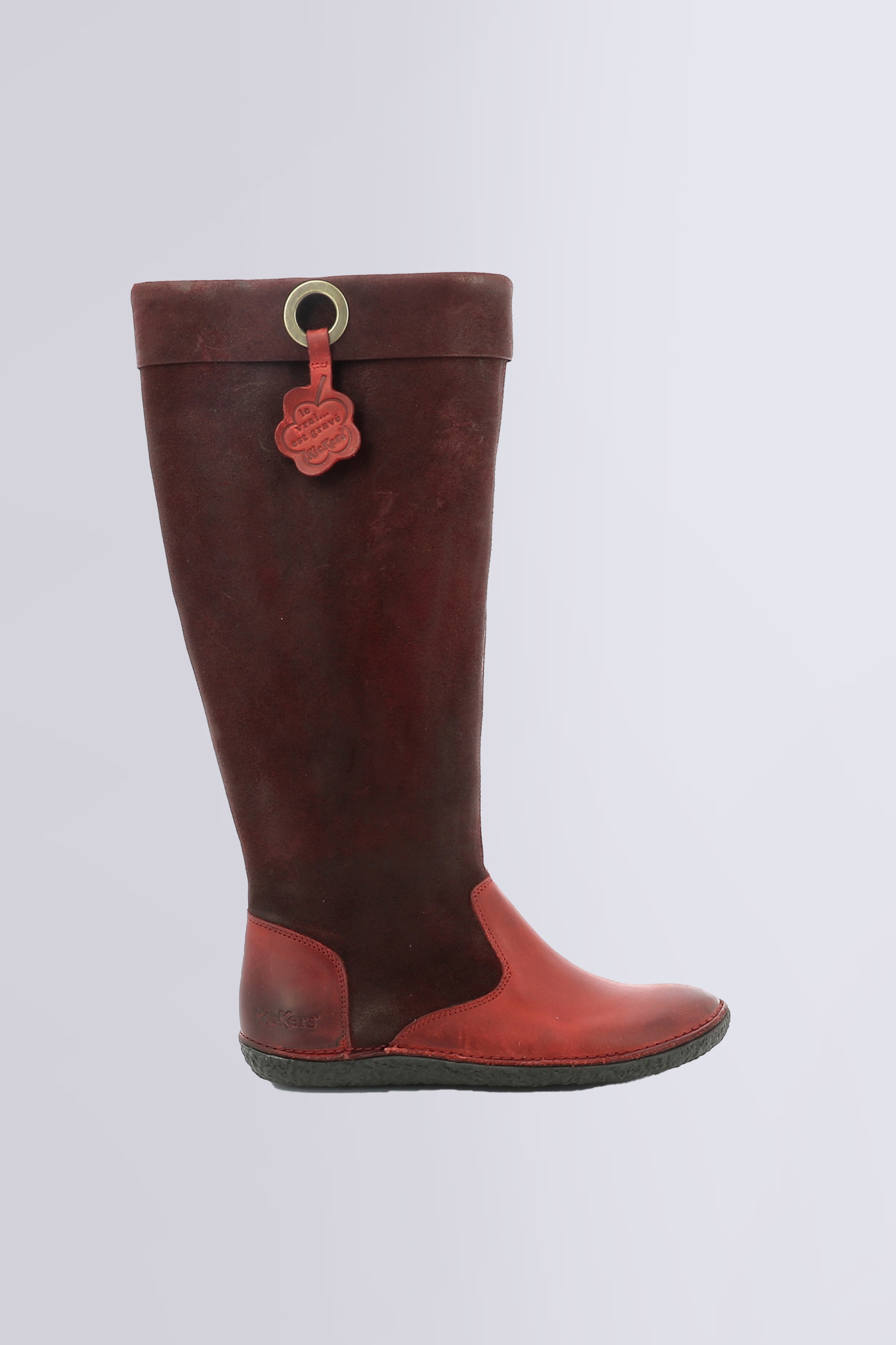 Hohigh rouge et bordeaux - bottes femme - Kickers ©