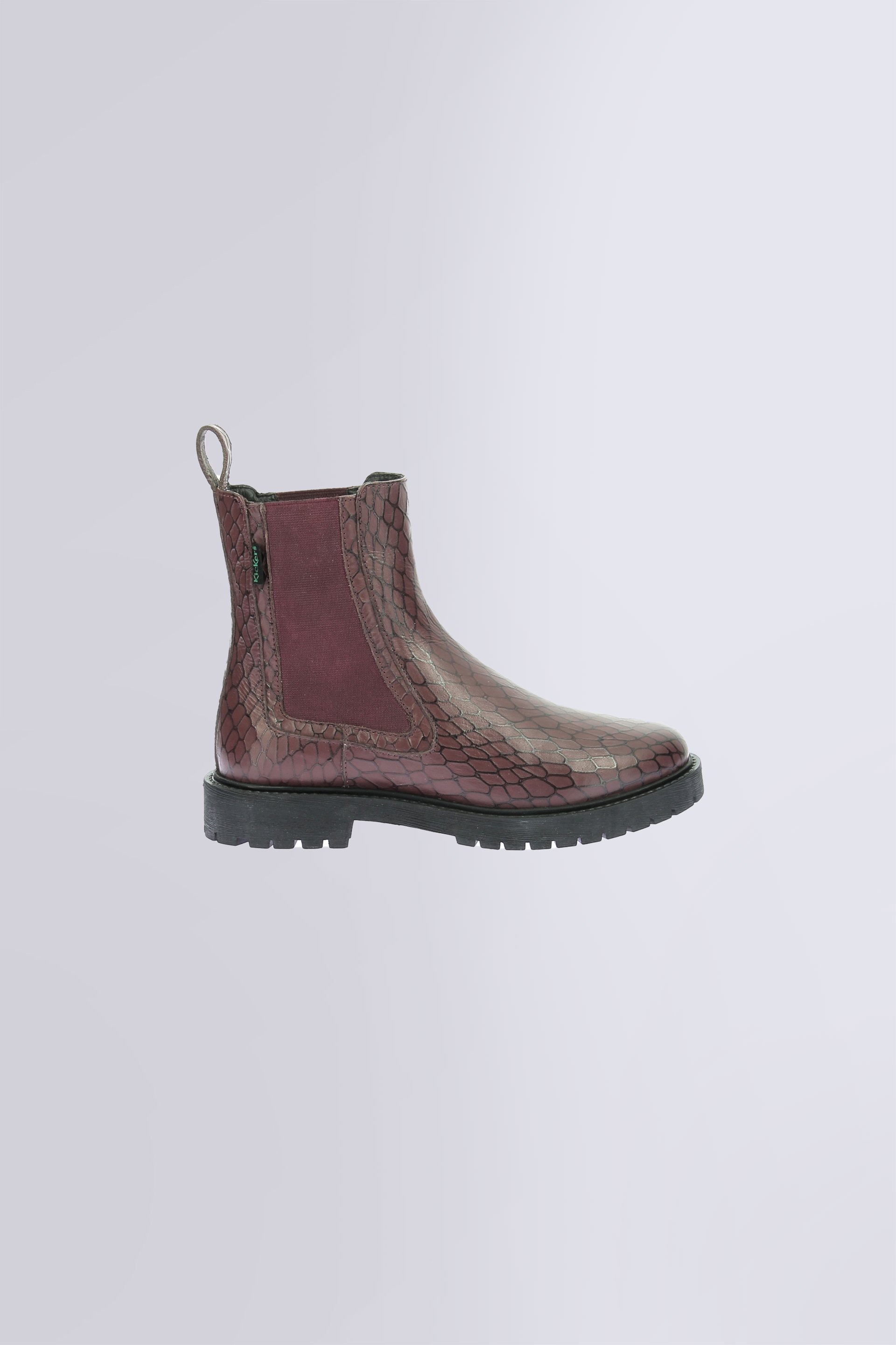 Kick Deena | Bordeaux Croco Damen-Stiefeletten | Kickers © Offizielle Webseite