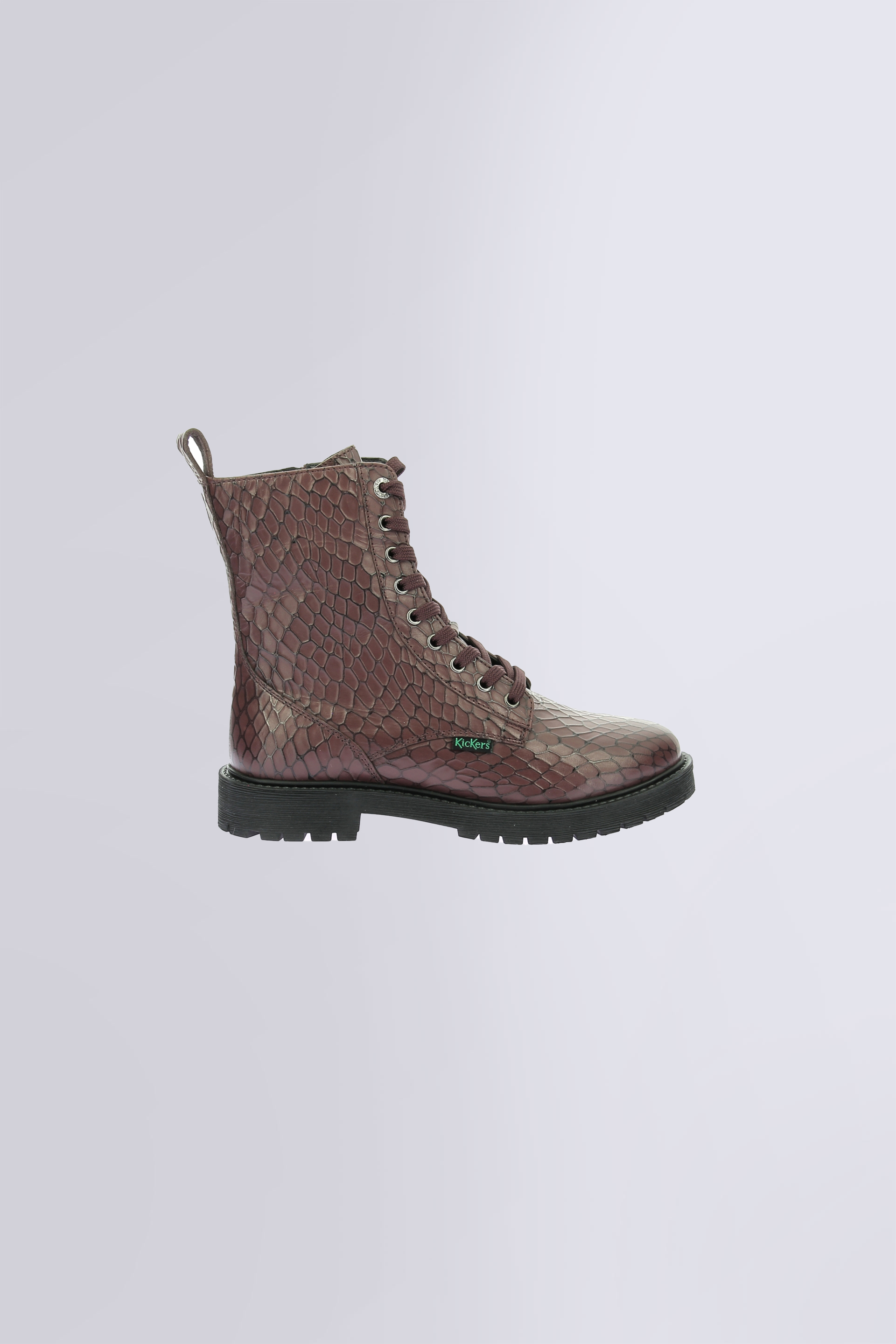 Kick Debi | Bottines hautes bordeaux pour femme | Kickers © Site Officiel