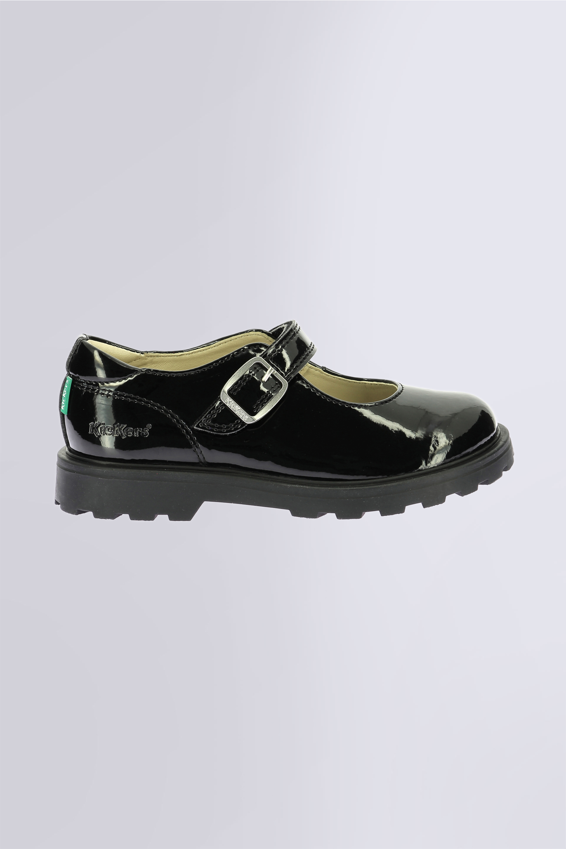 Kick Blusy | Black Patent Mary Janes for Girls | Kickers © Official Site