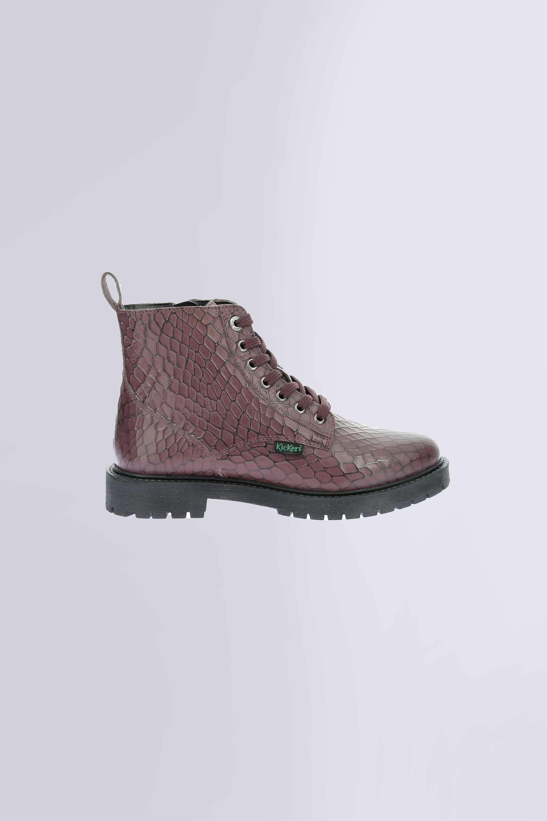 Kick Dea | Bordeaux Croco Damen-Stiefeletten | Kickers © Offizielle Webseite