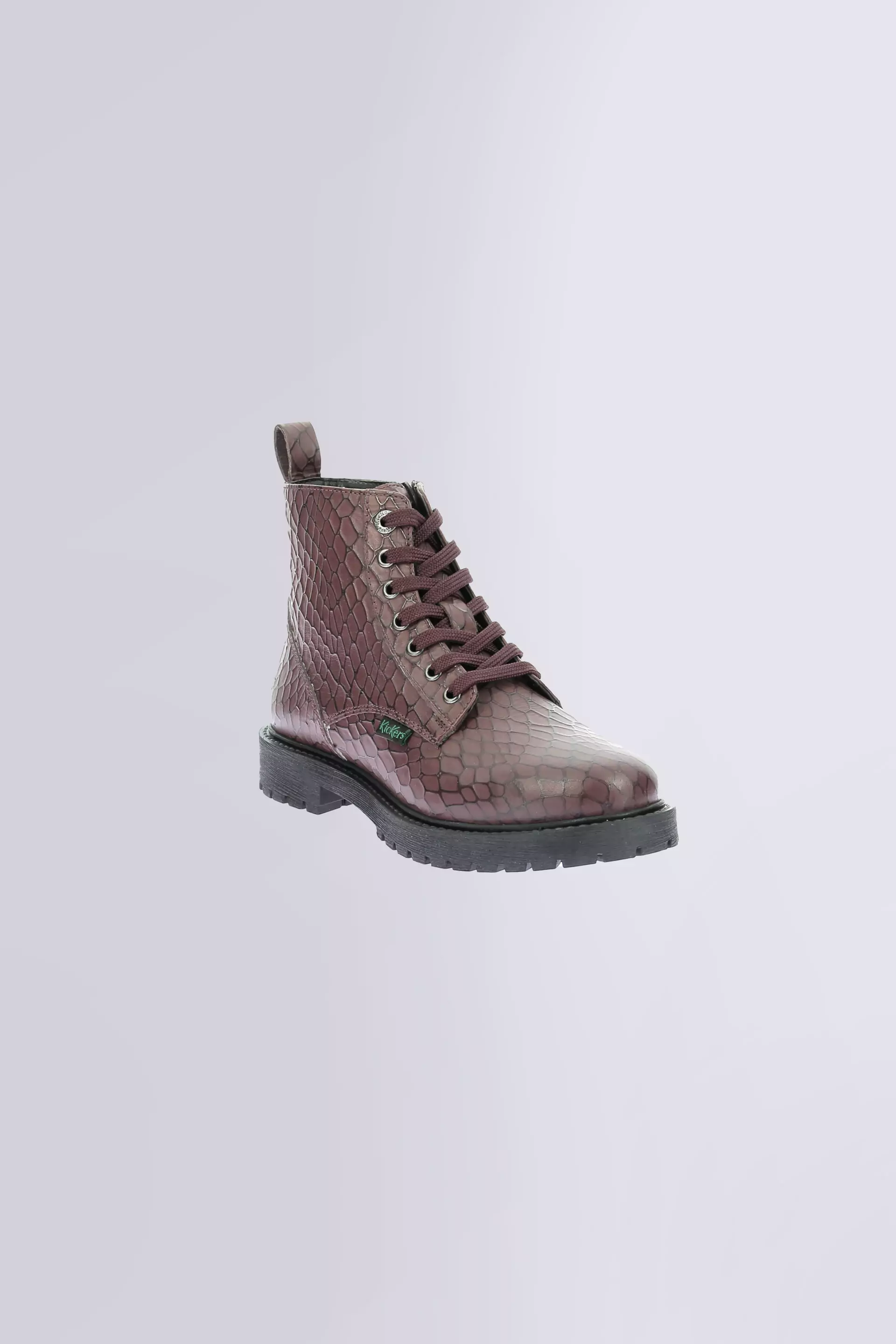 Kick Dea | Bordeaux Croco Damen-Stiefeletten | Kickers © Offizielle Webseite Kick Dea | Bordeaux Croco Damen-Stiefeletten | Kickers © Offizielle Webseite