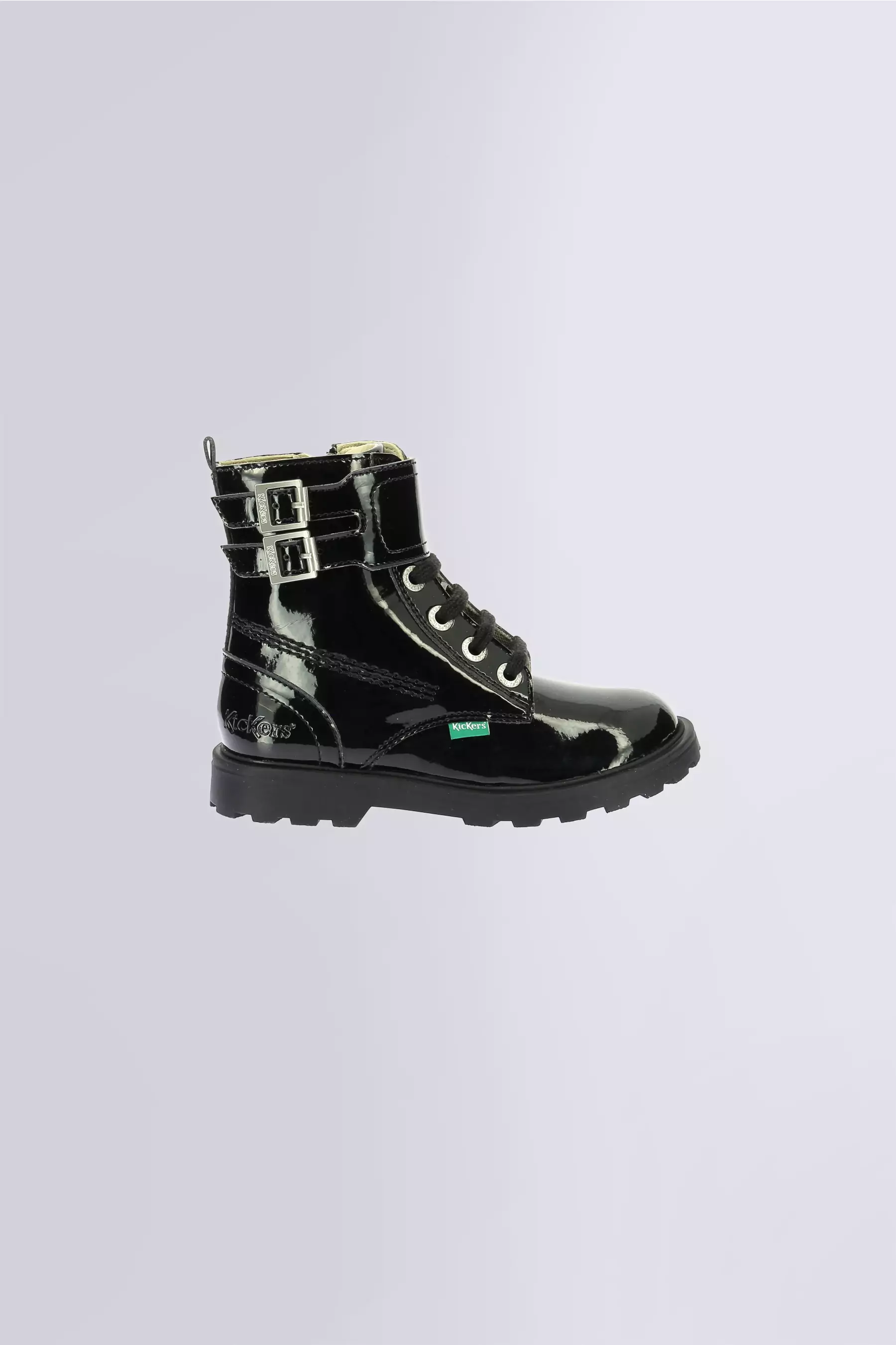 Kick Blush | Bottines noir vernis pour fille | Kickers © Site Officiel Kick Blush | Bottines noir vernis pour fille | Kickers © Site Officiel