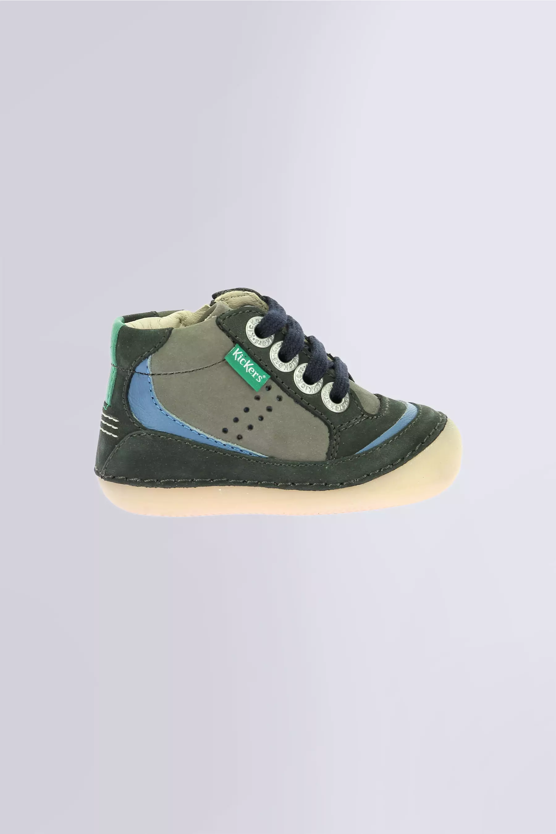 Kick Sopum : dark green ankle boots for boy - Kickers © Official website Kick Sopum : dark green ankle boots for boy - Kickers © Official website