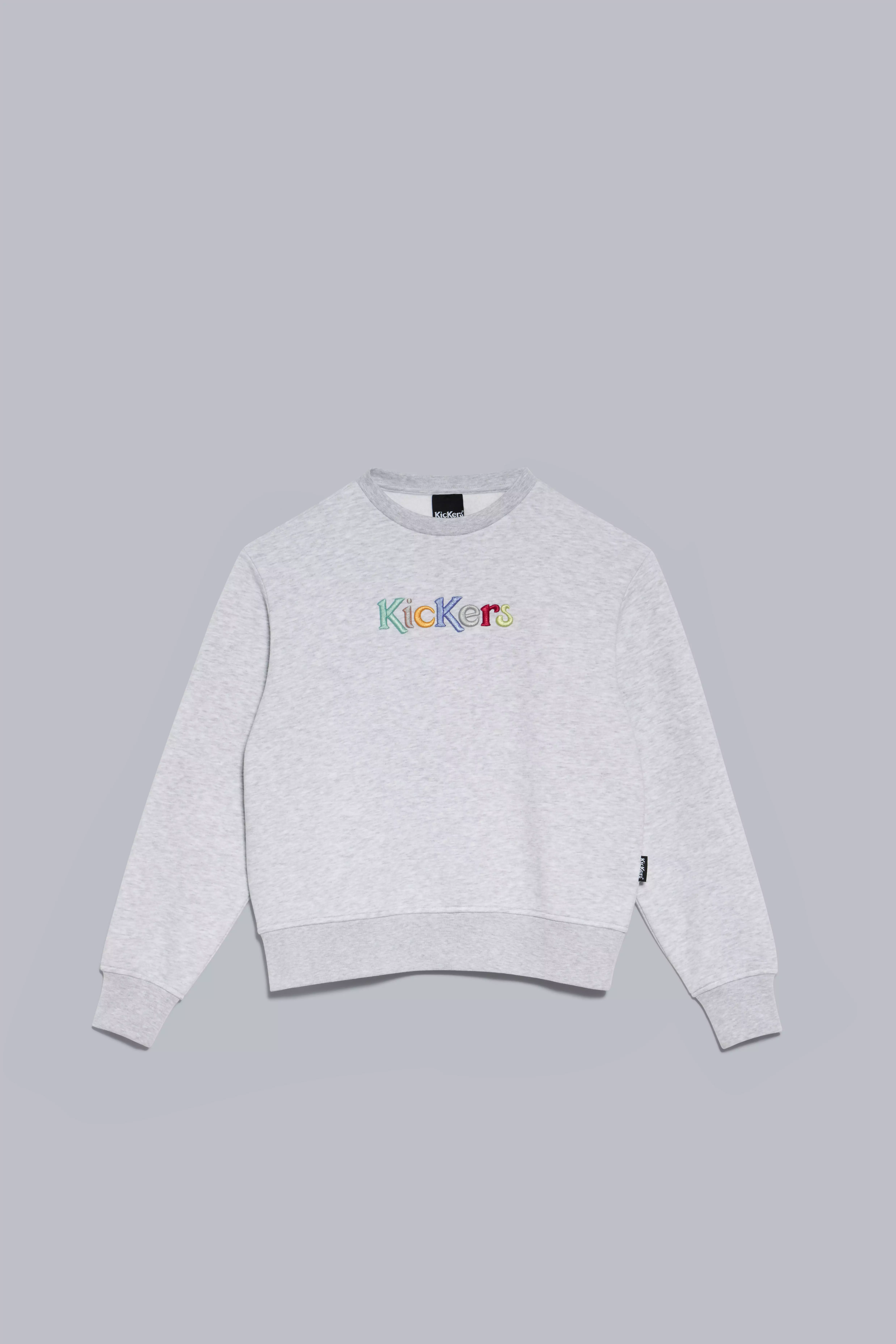 Kick Pins light grey sweatshirt for woman - Kickers © Official website
