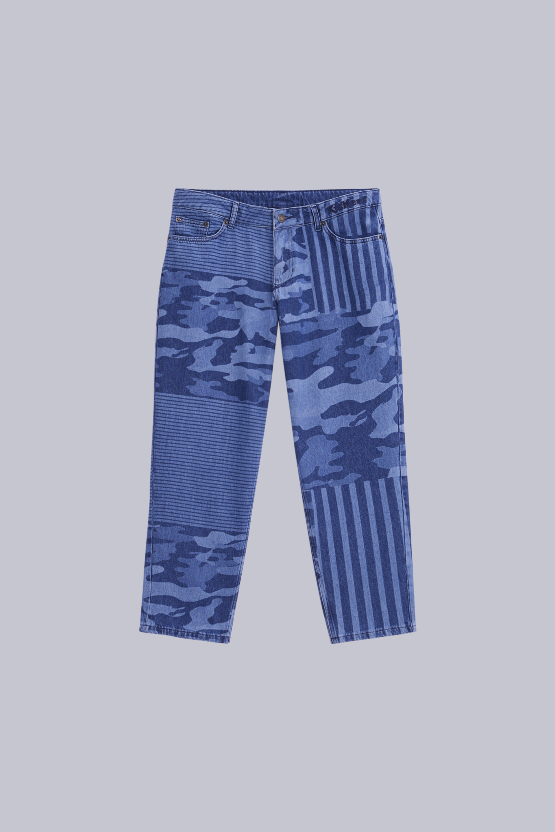 Kick Flare - Jean bleu camouflage pour femme - Kickers © Site Officiel Kick Flare - Jean bleu camouflage pour femme - Kickers © Site Officiel