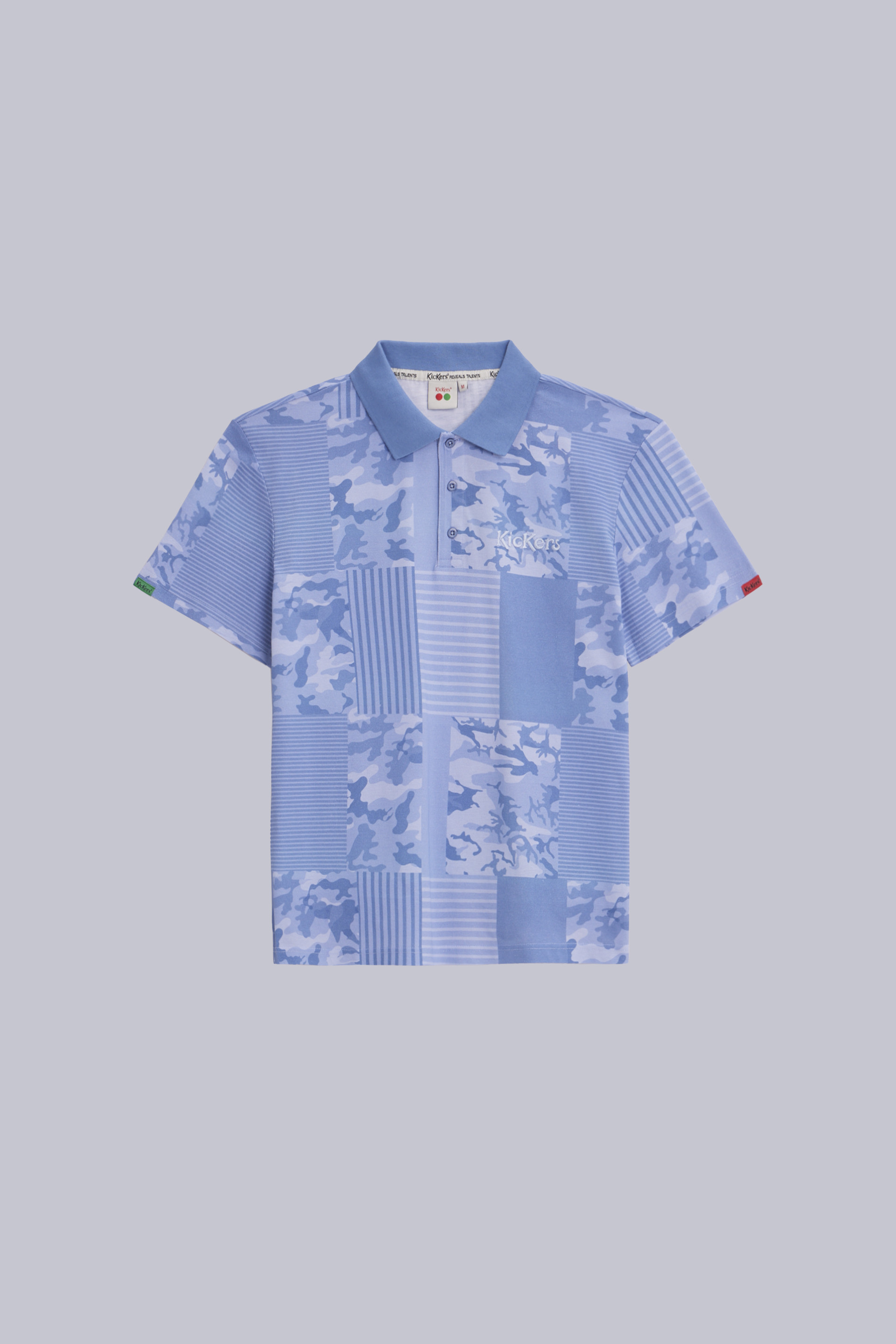 Kick Polo - Polo azul camuflaje unisex - Kickers © Página oficial Kick Polo - Polo azul camuflaje unisex - Kickers © Página oficial