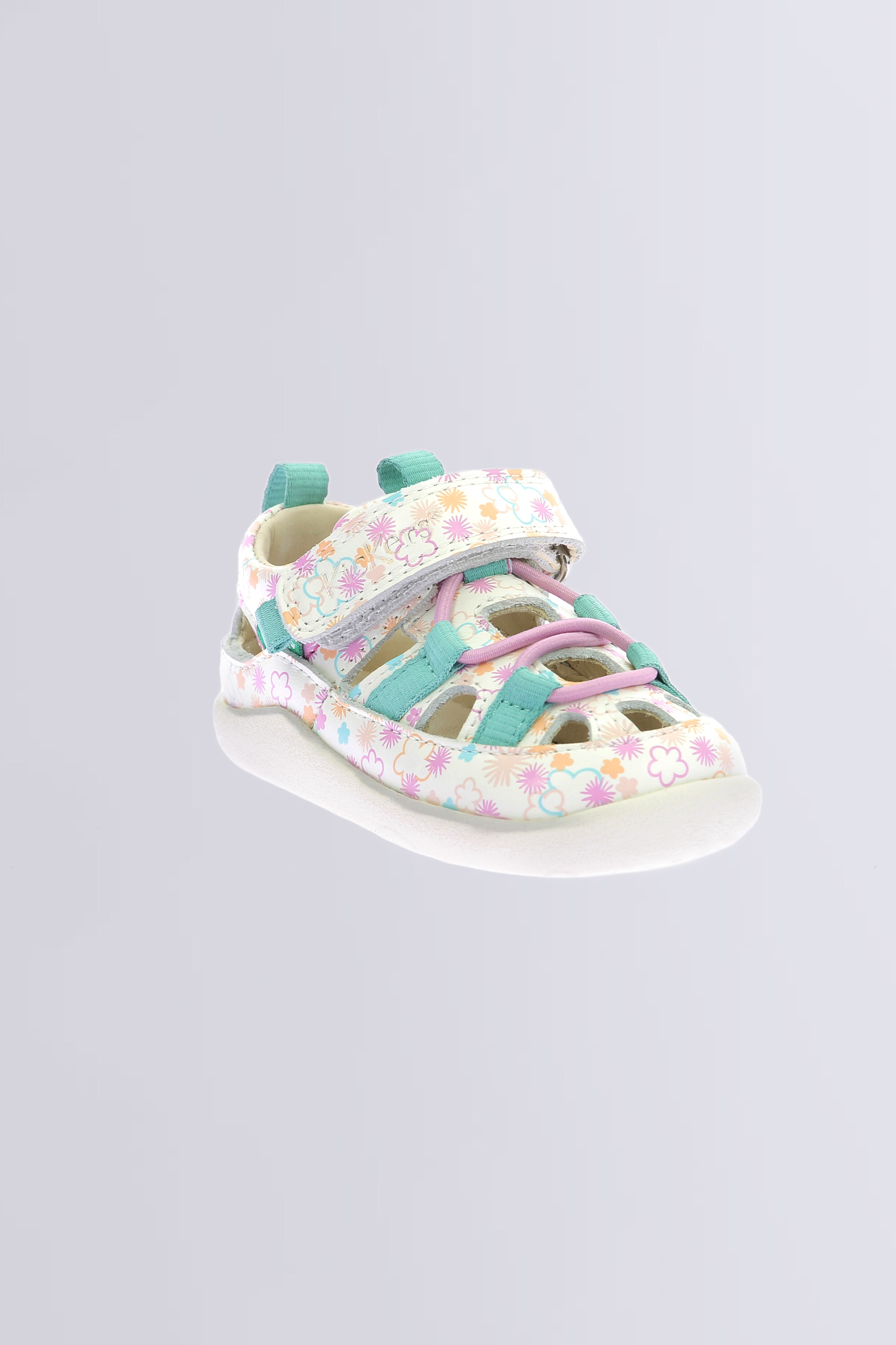 Kick Frony | White floral sandals for girls | Kickers © Official Site