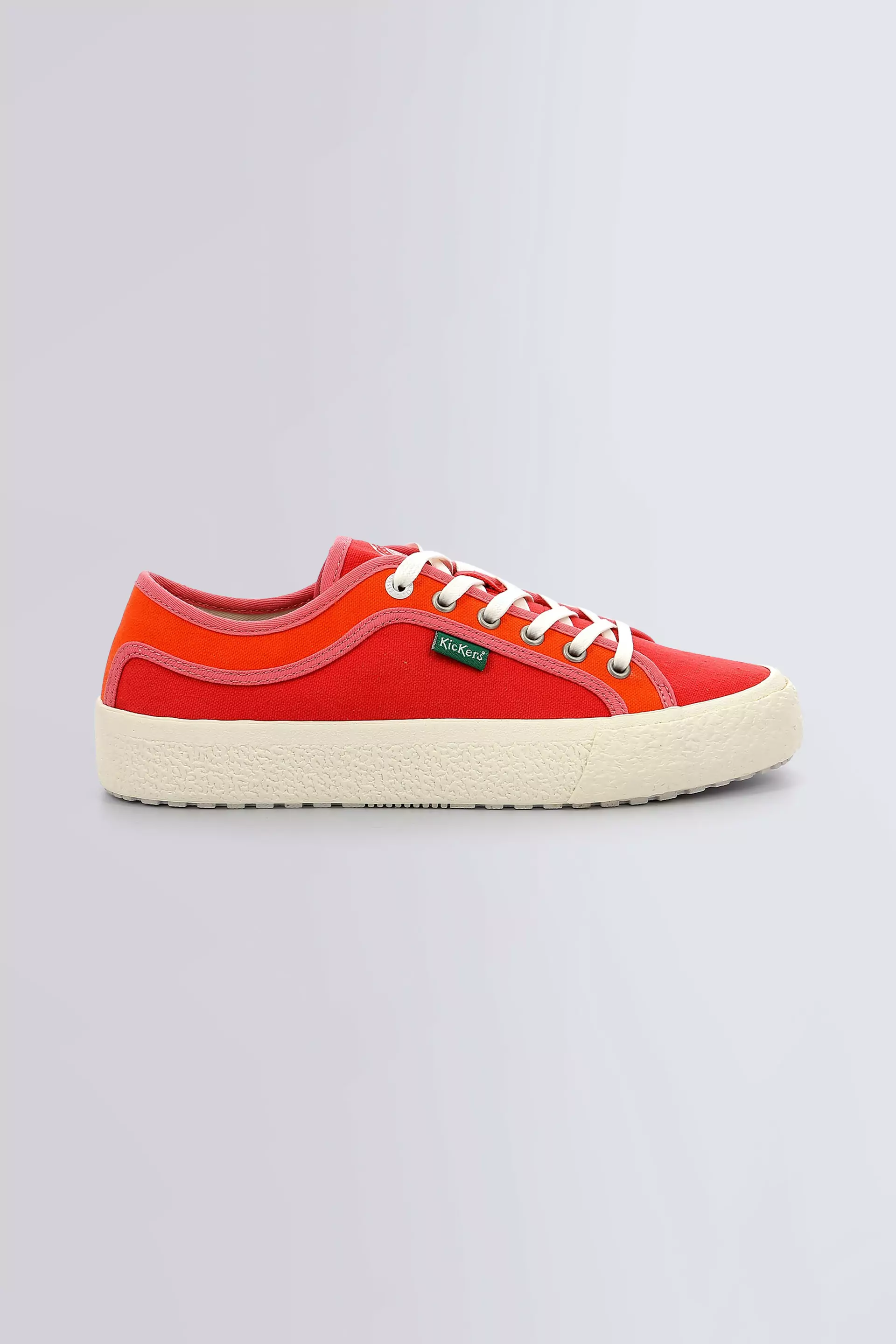 Arveil - Baskets rouge et orange pour femme - Kickers © Site Officiel